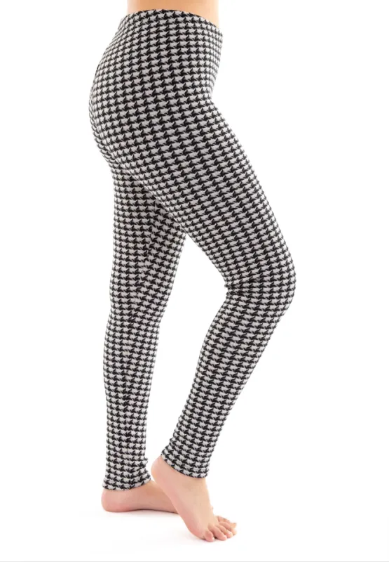 Grey Houndstooth - Cozy Lined sold by Just Cozy