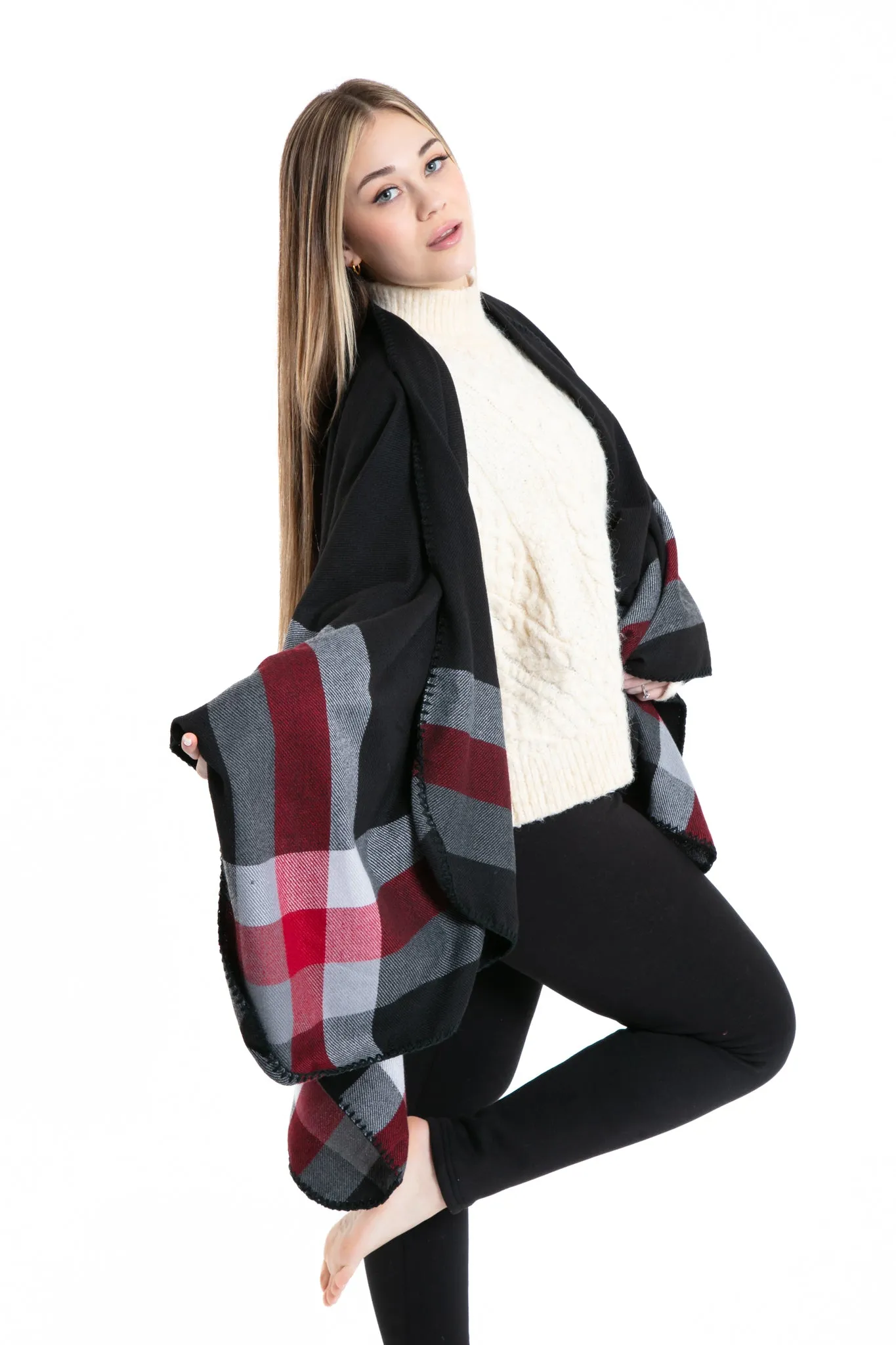 Evelyn - Poncho Scarf sold by Just Cozy product image thumbnail 2