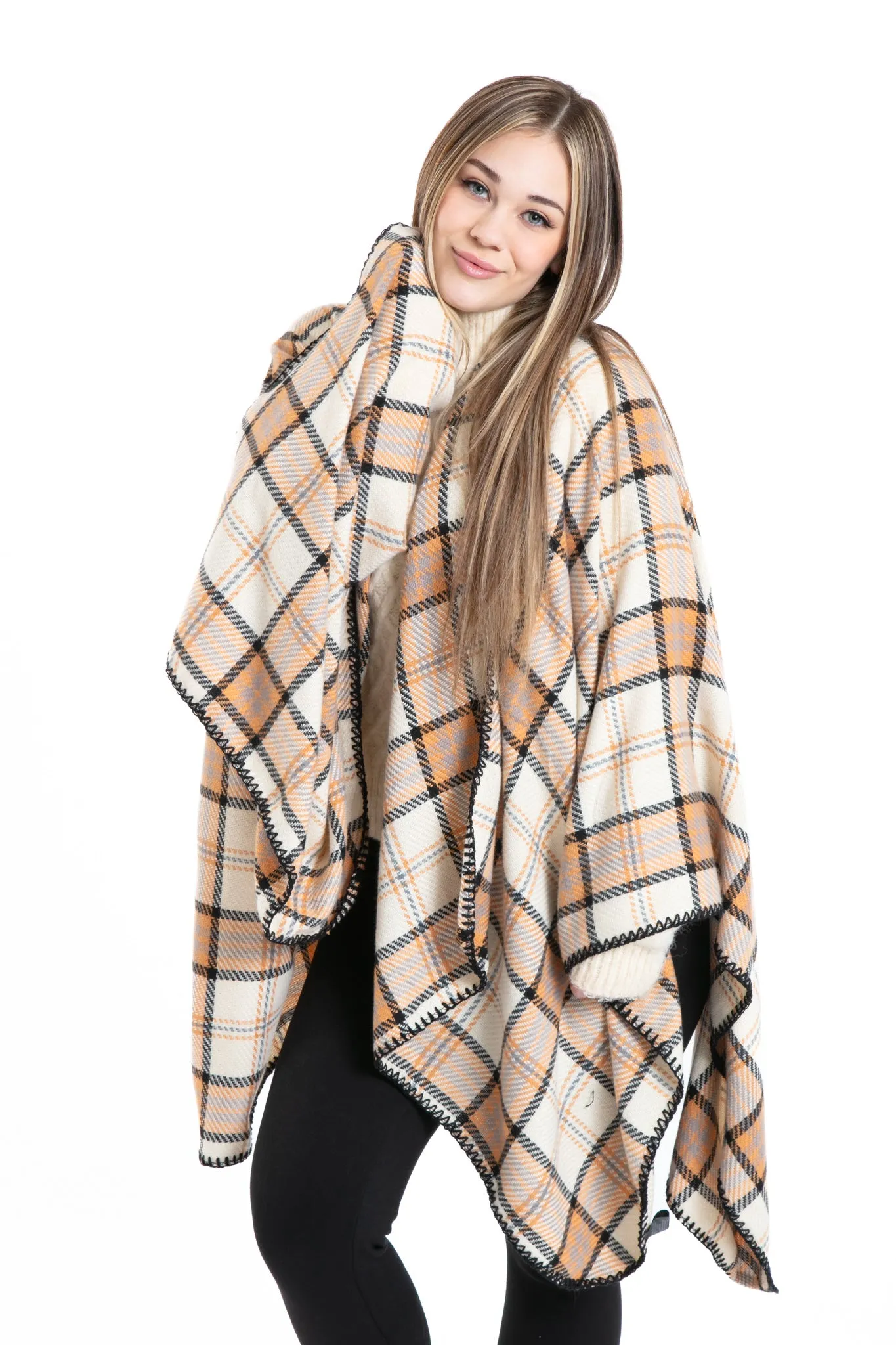 Bianca - Poncho Scarf sold by Just Cozy