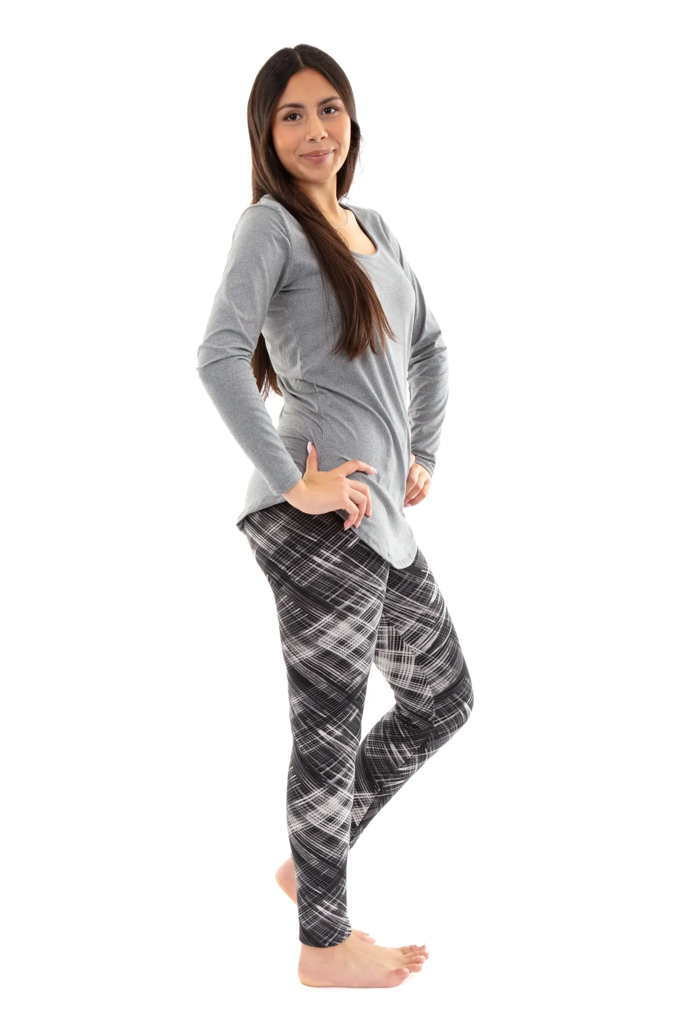 Vintage Lines - Cozy Lined Leggings sold by Just Cozy product image thumbnail 2