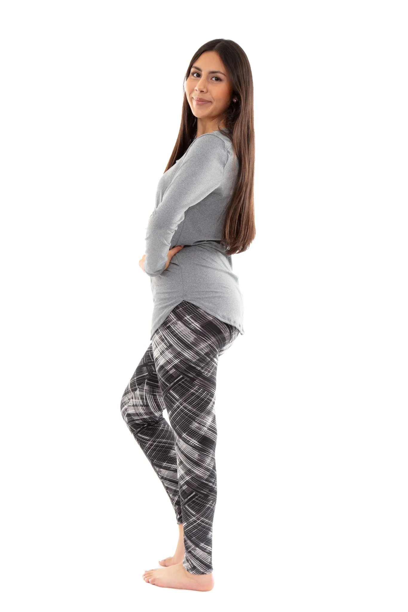 Vintage Lines - Cozy Lined Leggings sold by Just Cozy product image thumbnail 3