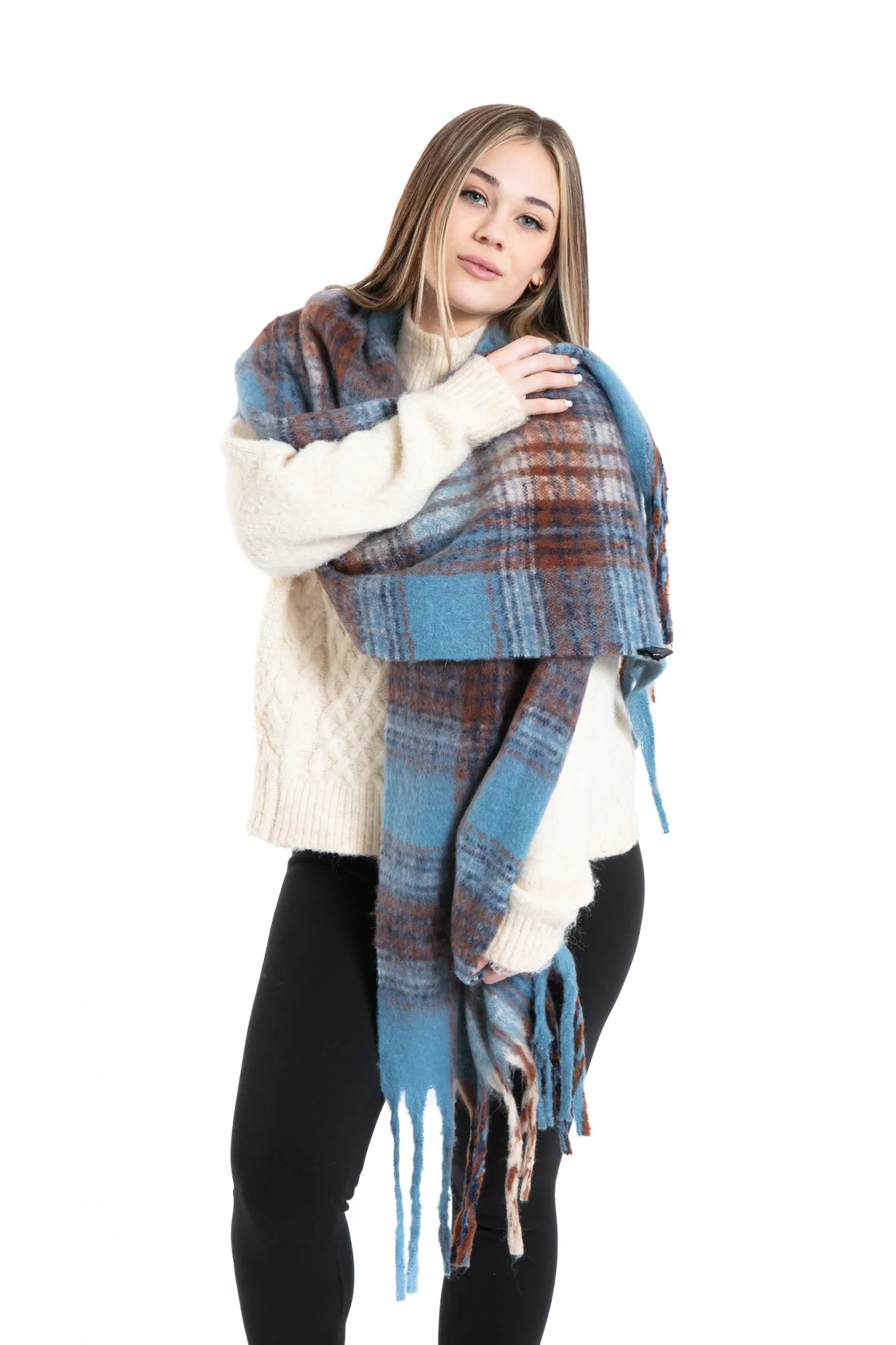 Greta - Bouclé Scarf sold by Just Cozy