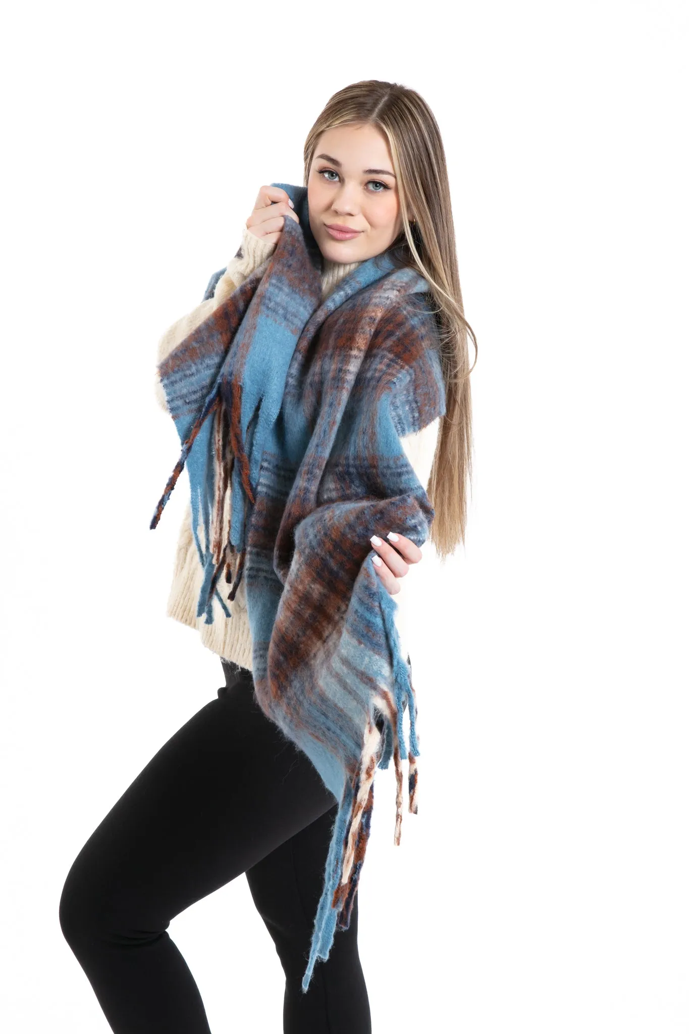 Greta - Bouclé Scarf sold by Just Cozy product image thumbnail 5
