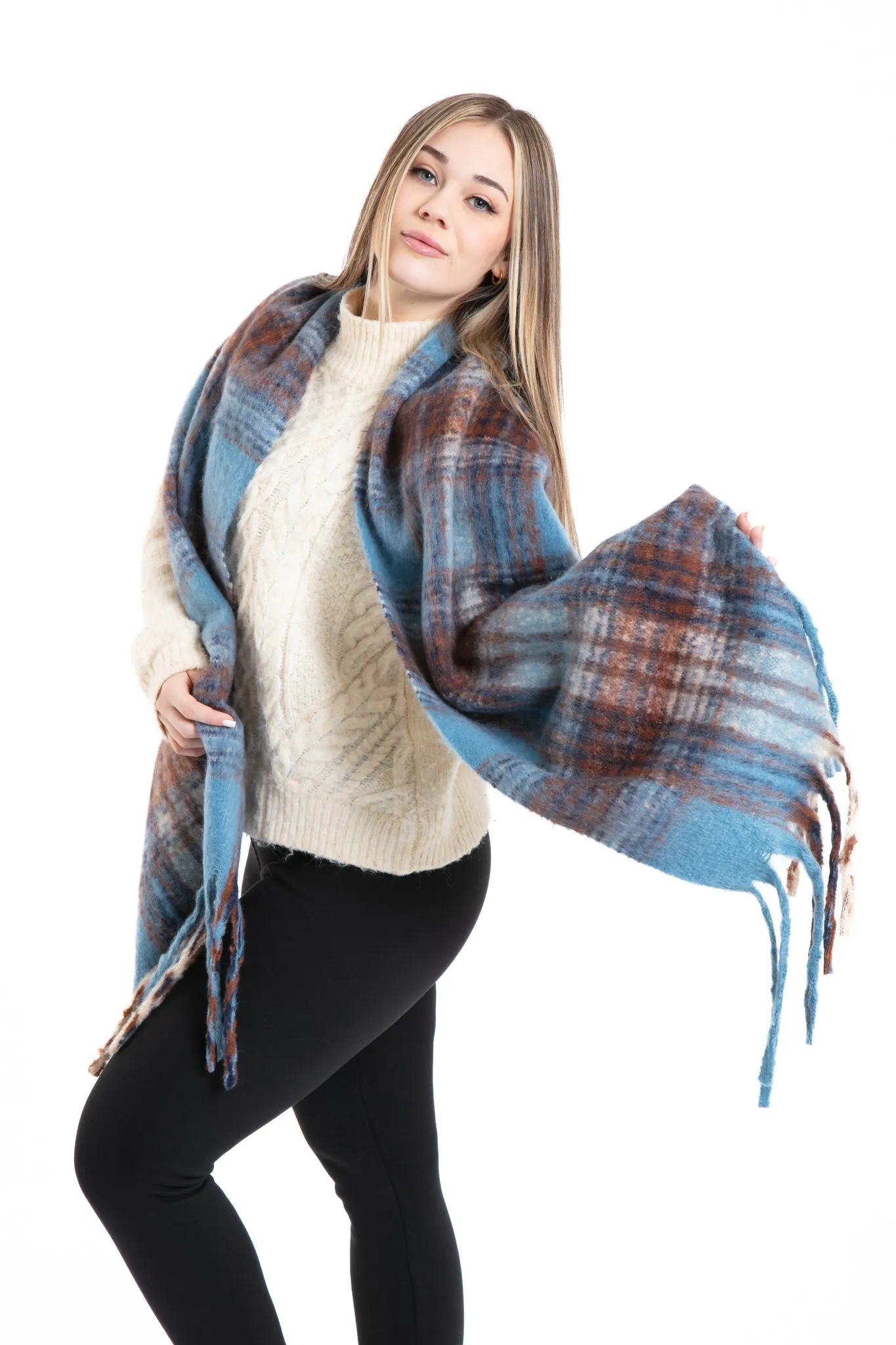 Greta - Bouclé Scarf sold by Just Cozy product image thumbnail 4