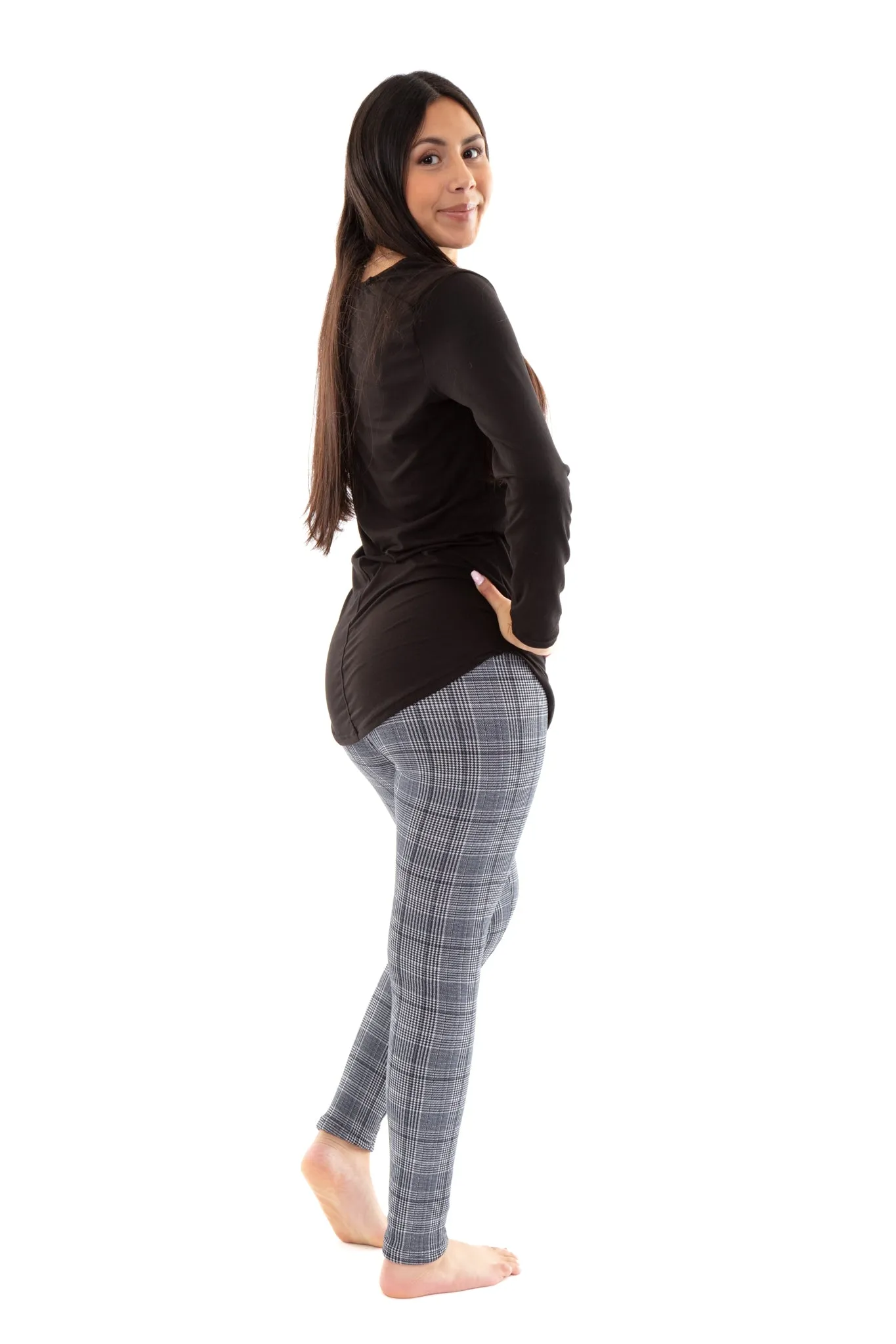 Glen Plaid - Cozy Lined Leggings sold by Just Cozy product image thumbnail 5