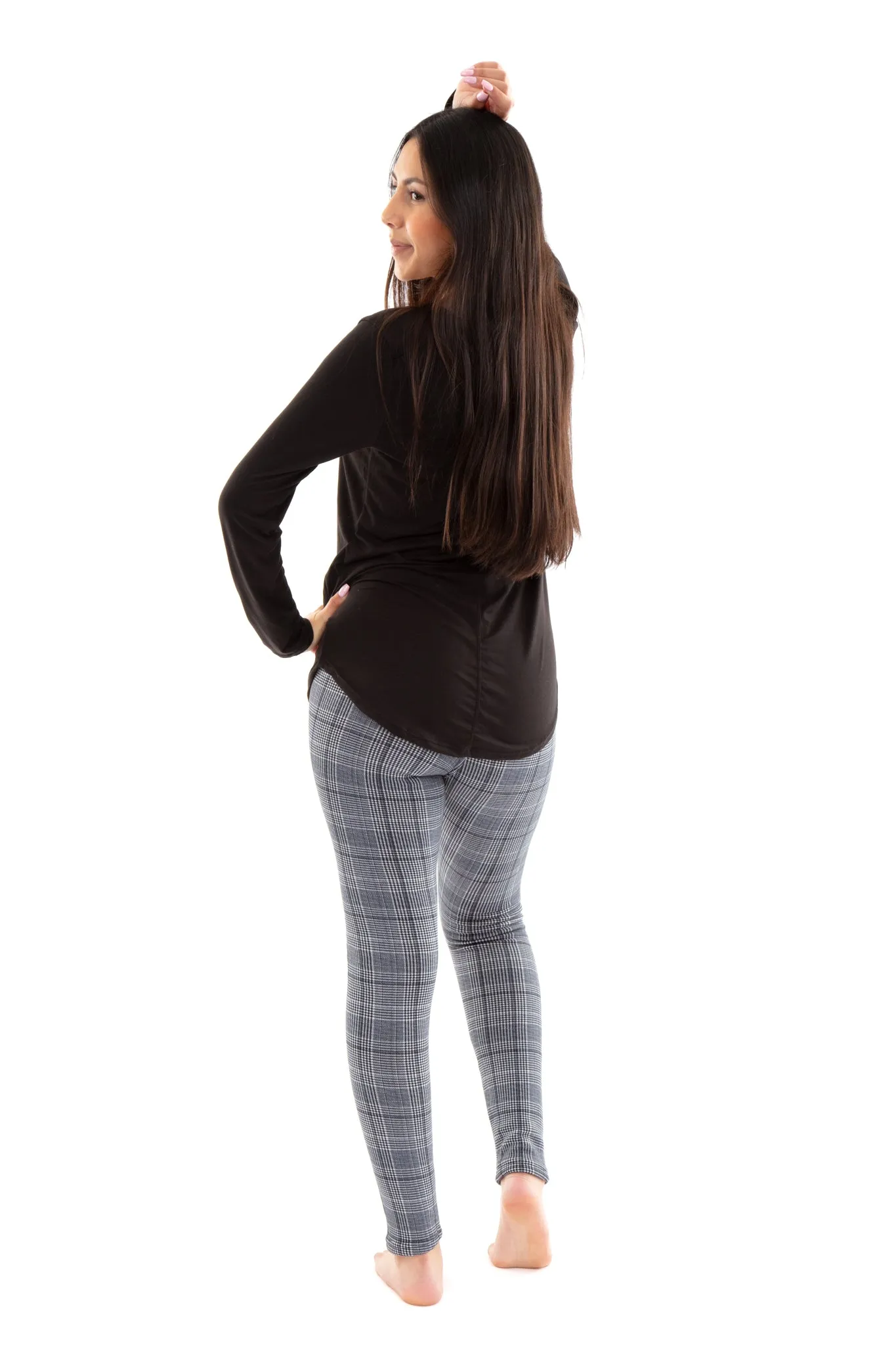 Glen Plaid - Cozy Lined Leggings sold by Just Cozy product image thumbnail 4