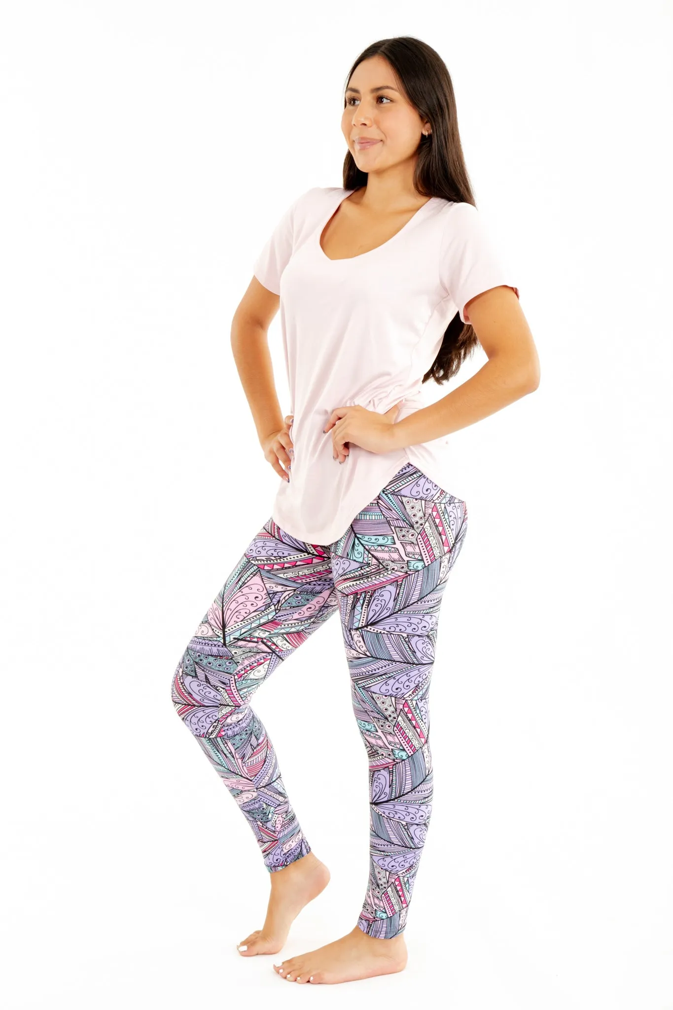 Happy Abstract - All Season Leggings sold by Just Cozy product image thumbnail 5