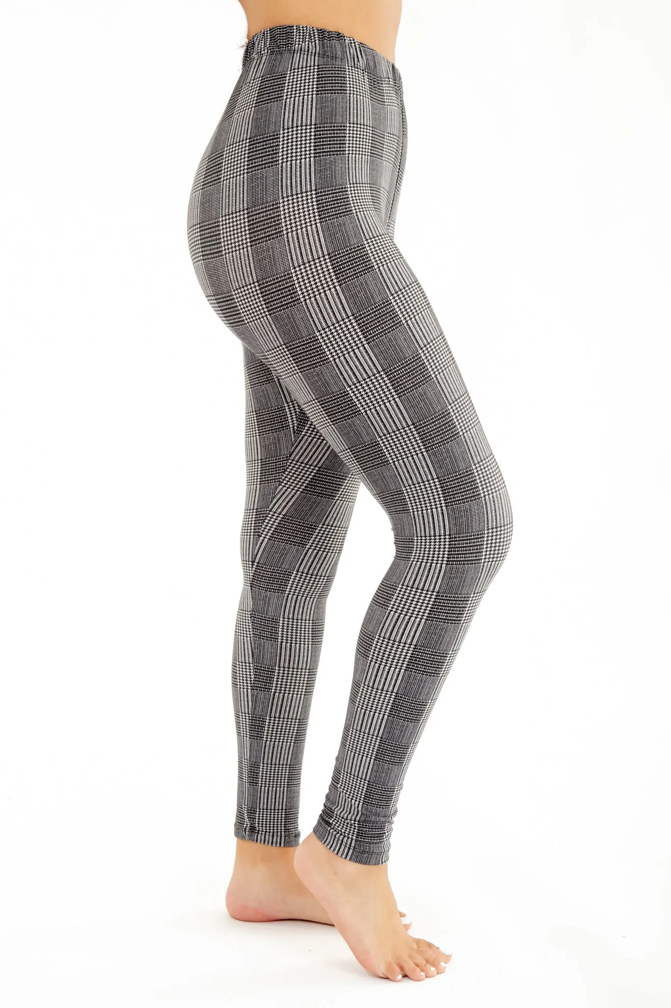 Houndstooth Plaid - All Season Leggings sold by Just Cozy
