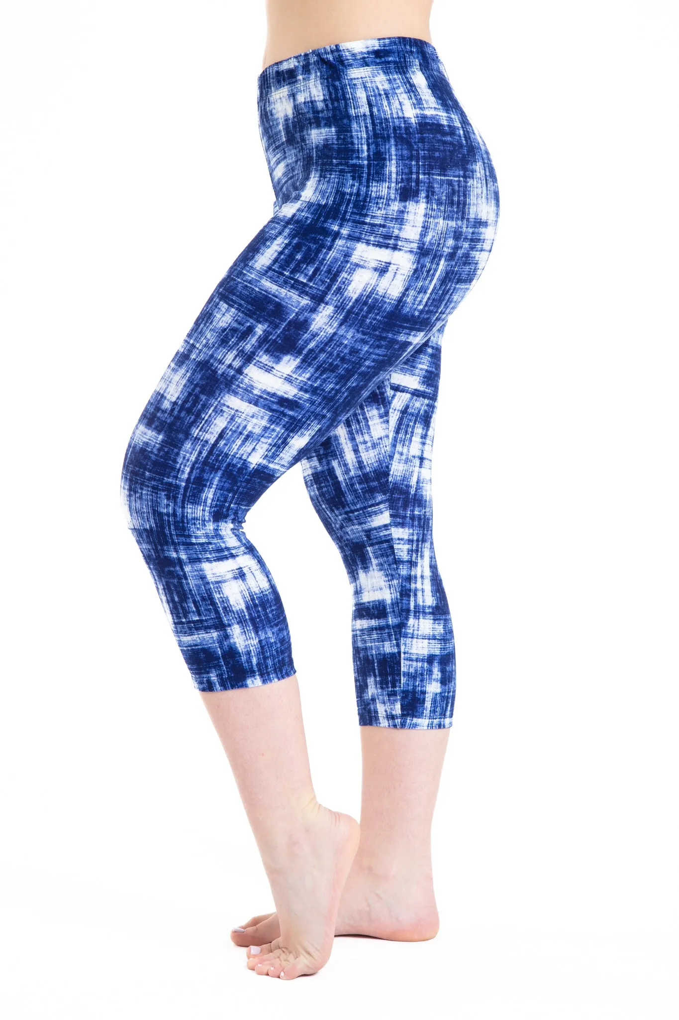 Blue Contrast - Capris sold by Just Cozy