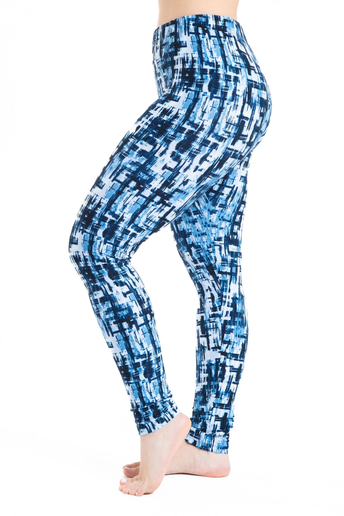 Blue Strokes - All Season Leggings sold by Just Cozy