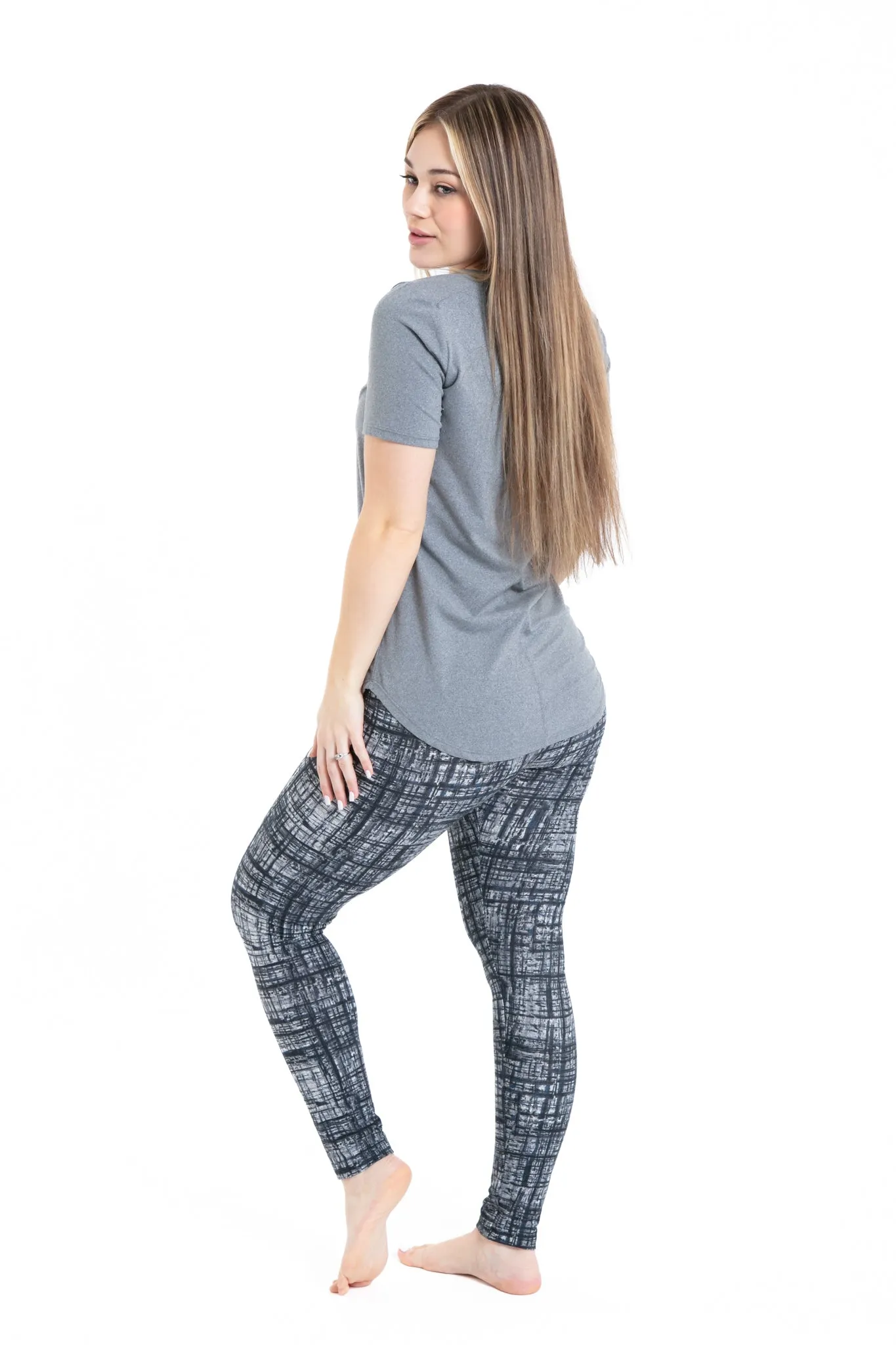 B&W Abstract - All Season Leggings sold by Just Cozy product image thumbnail 5