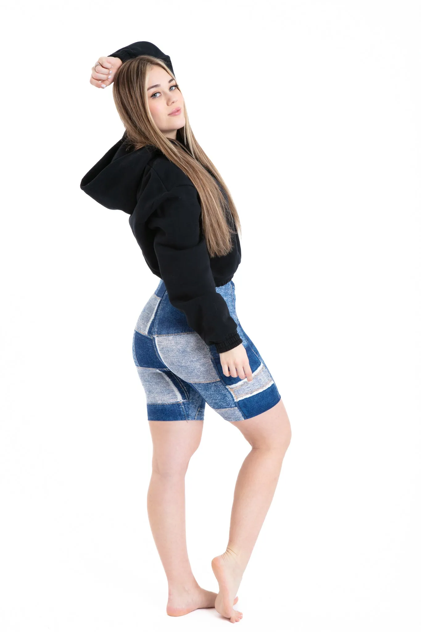 Denim Patch - Shorts sold by Just Cozy product image thumbnail 5