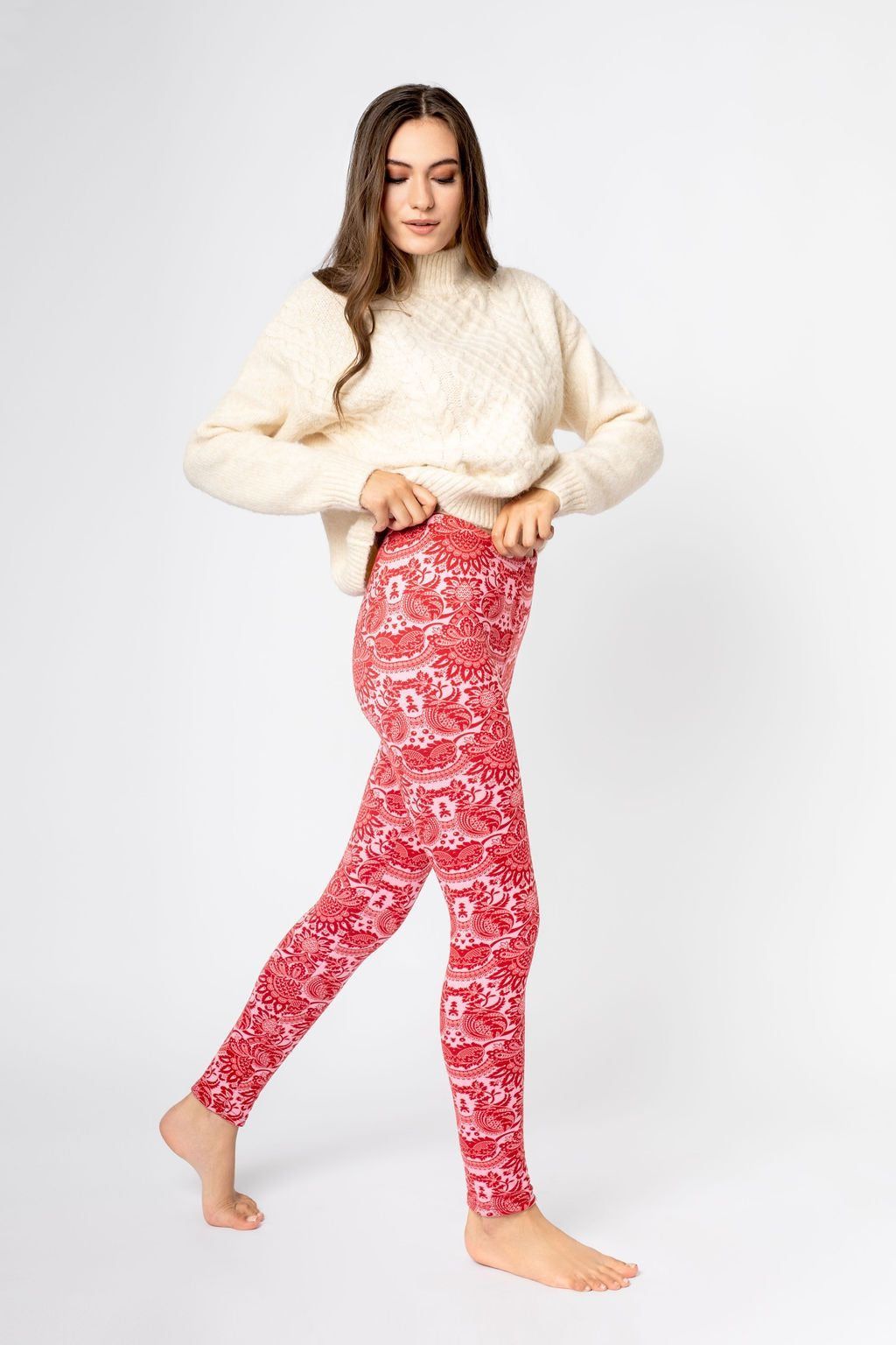 Red Flowers - Cozy Lined sold by Just Cozy product image thumbnail 6