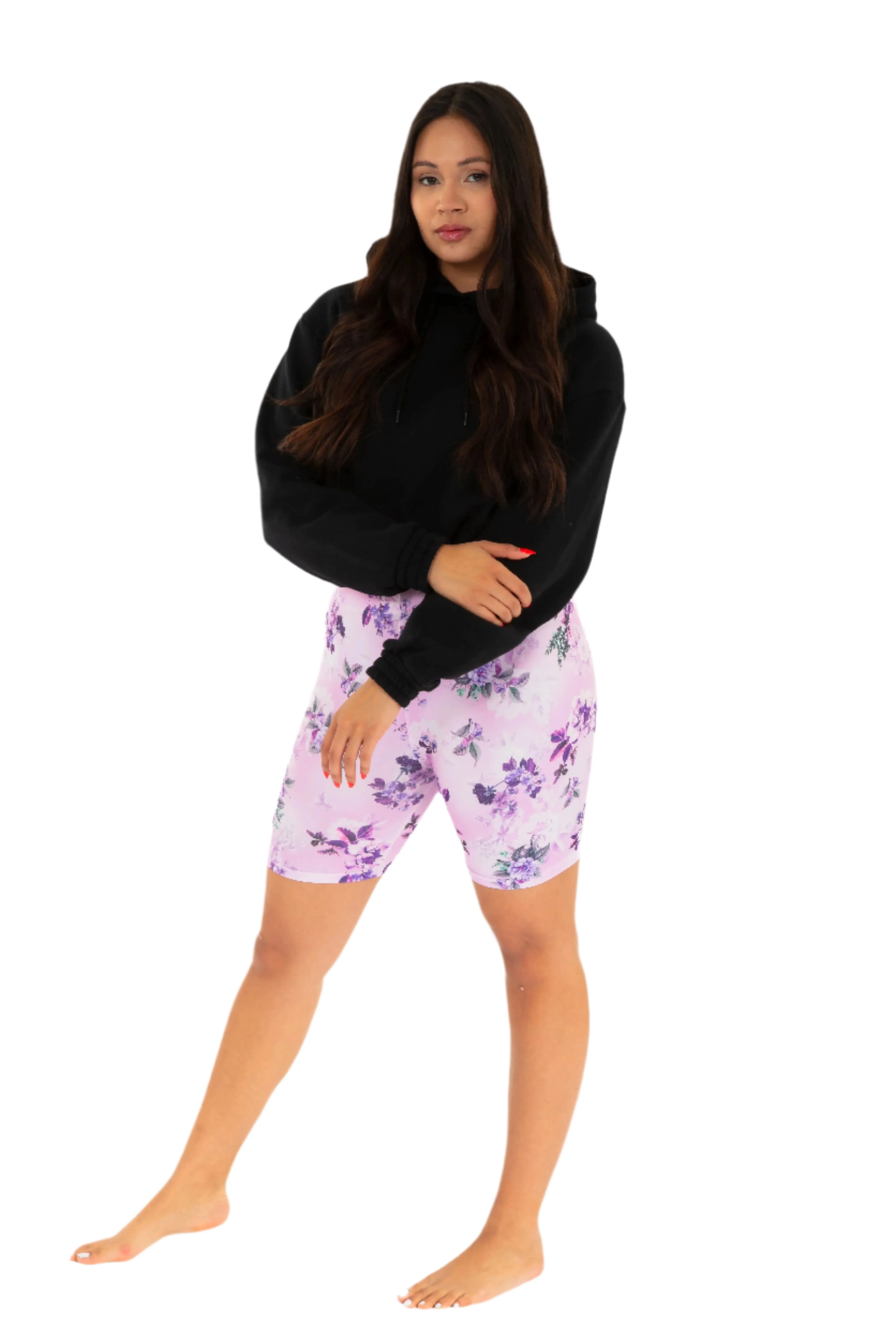 Purple Iris - Shorts sold by Just Cozy product image thumbnail 2