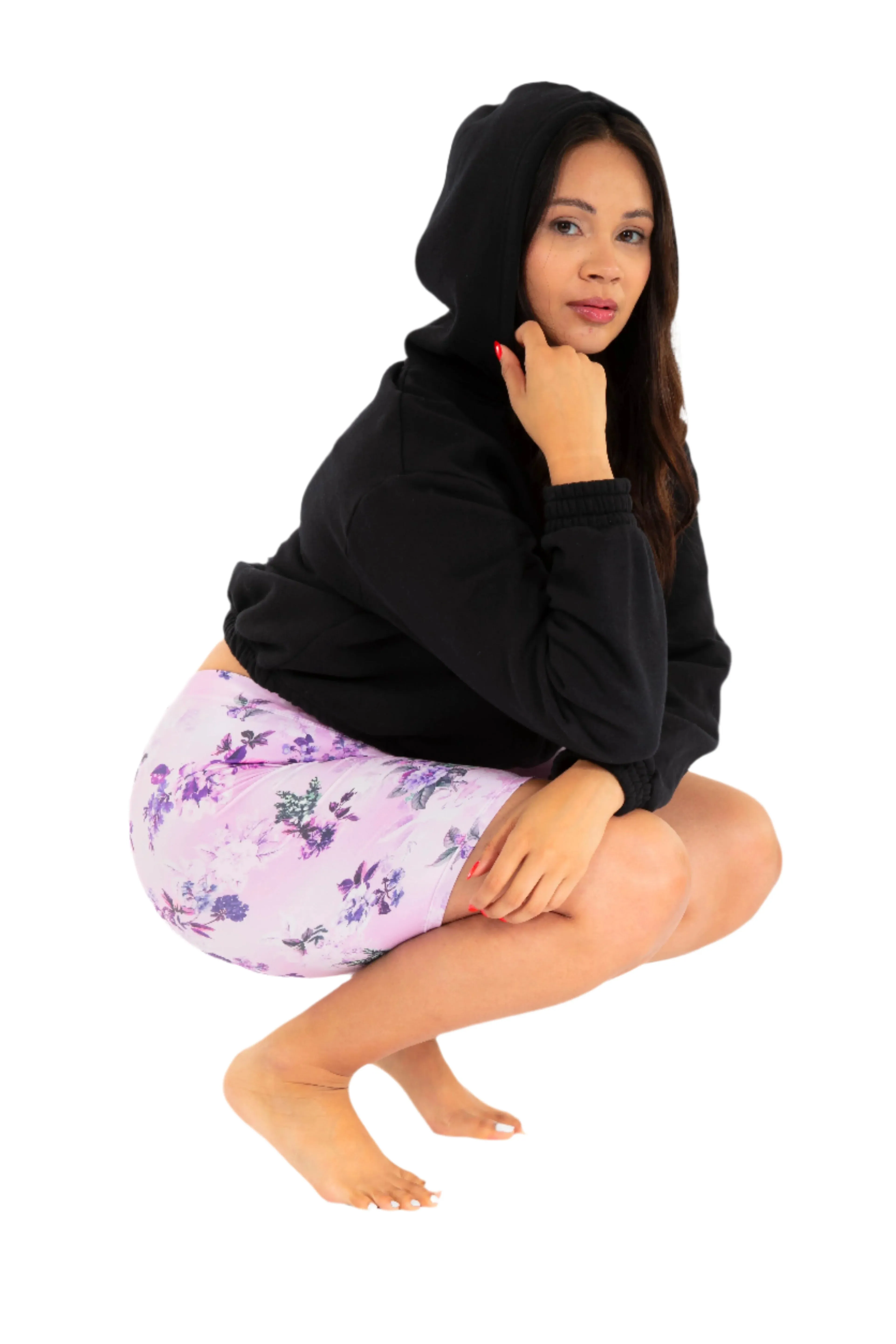Purple Iris - Shorts sold by Just Cozy product image thumbnail 4