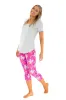 Magnolia in Pink - Capris sold by Just Cozy