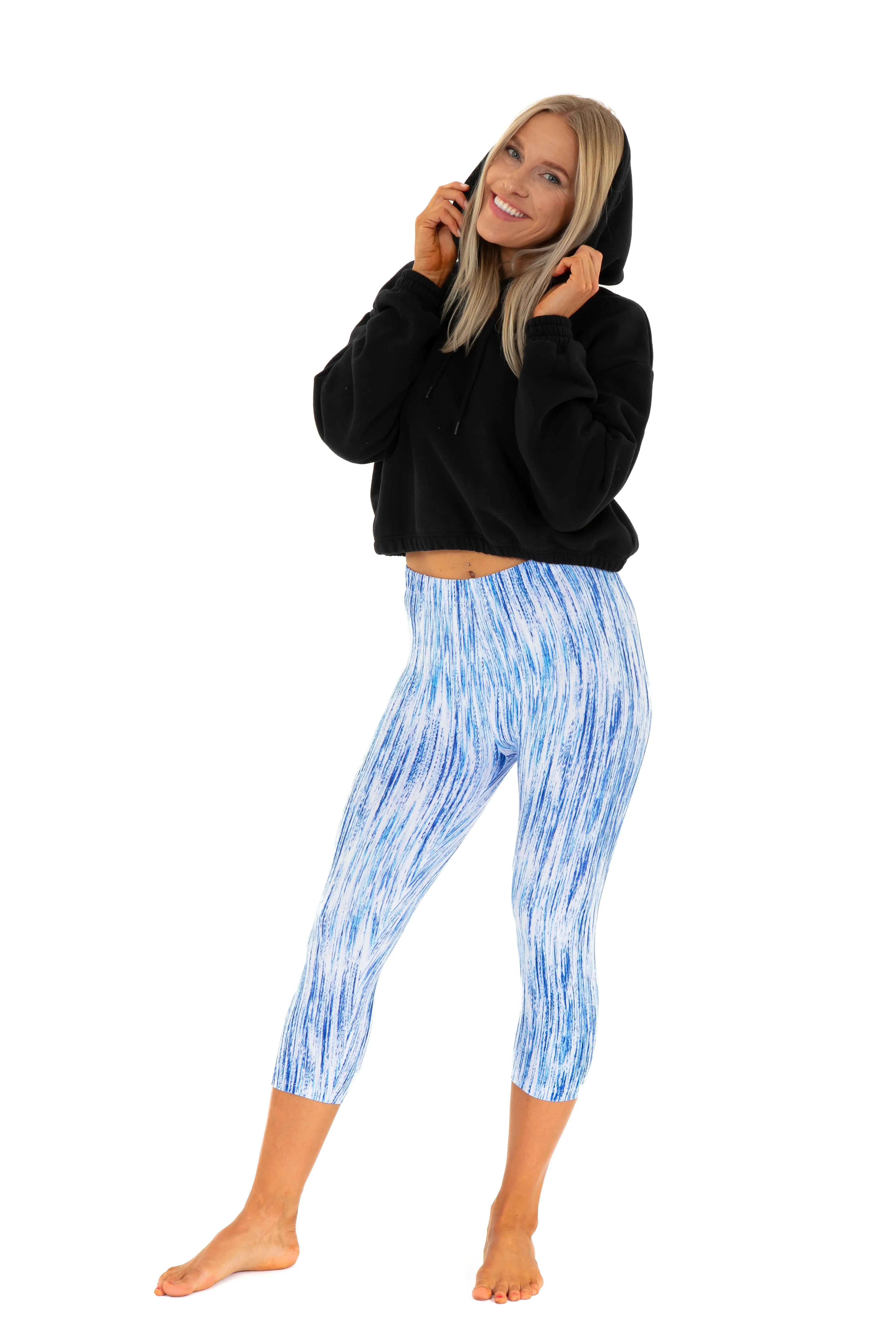 Lines in Blue - Capris sold by Just Cozy product image thumbnail 4