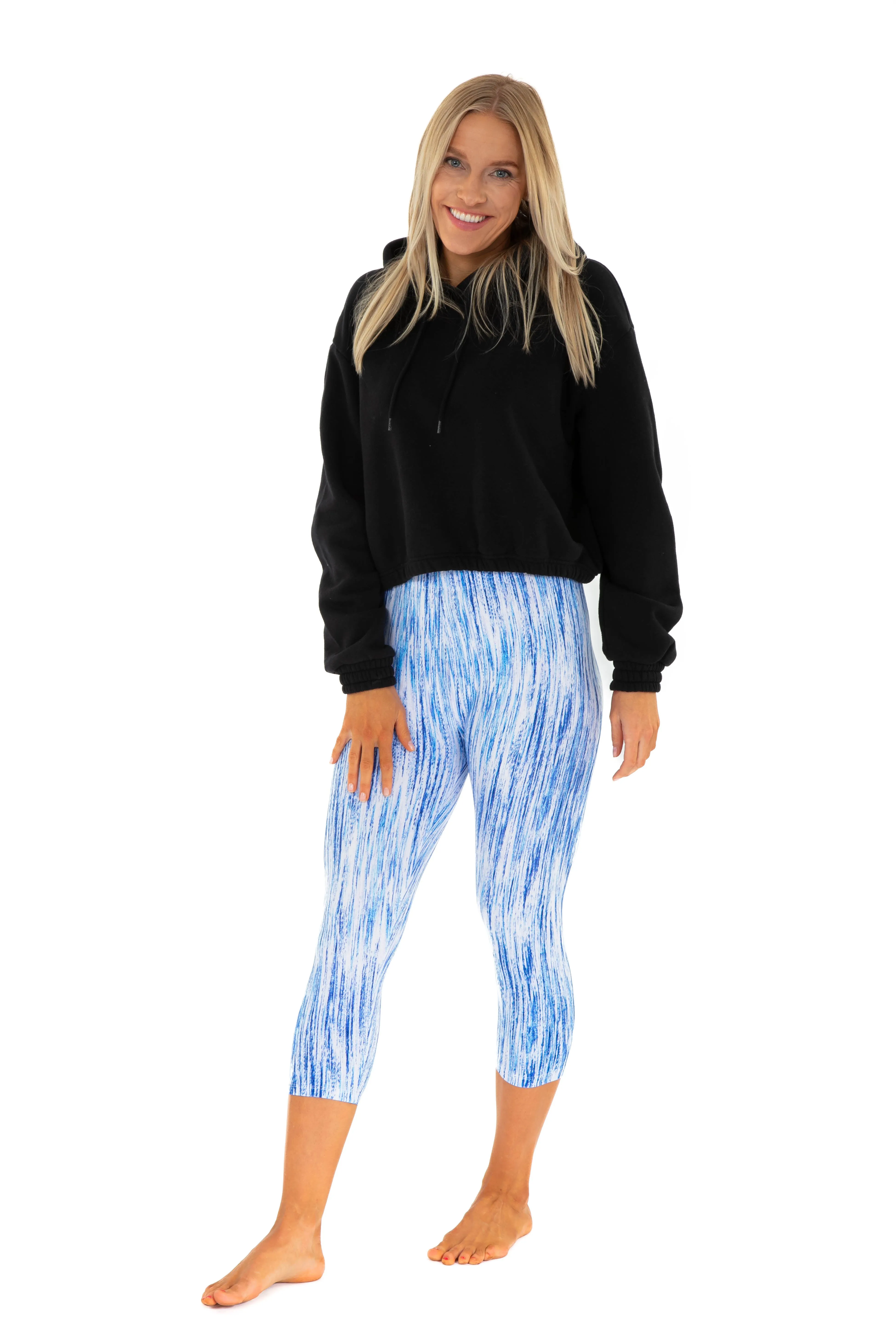 Lines in Blue - Capris sold by Just Cozy product image thumbnail 3