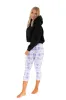 Blue & Pink Colored - Capris sold by Just Cozy