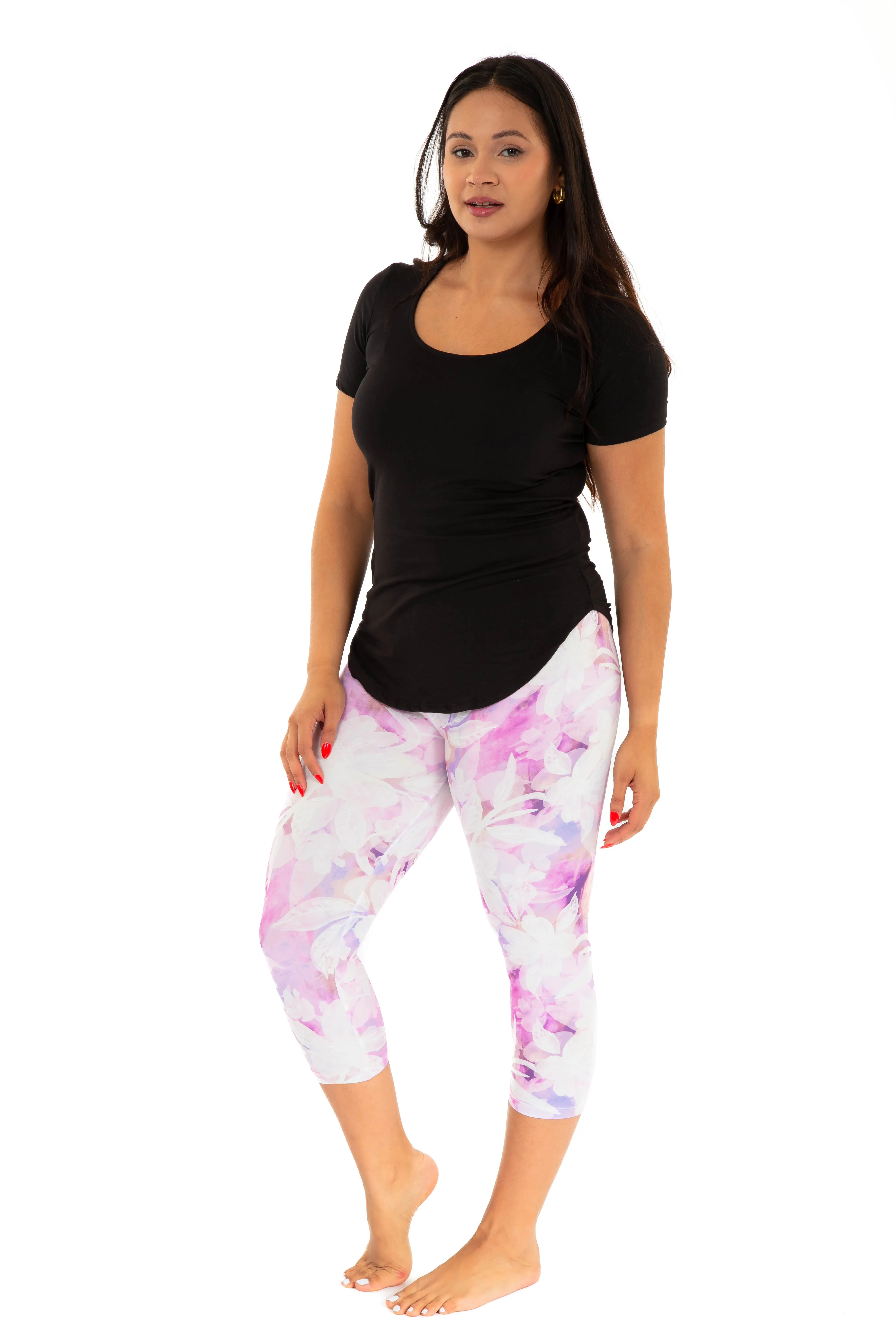 Poppies - Capris sold by Just Cozy product image thumbnail 3