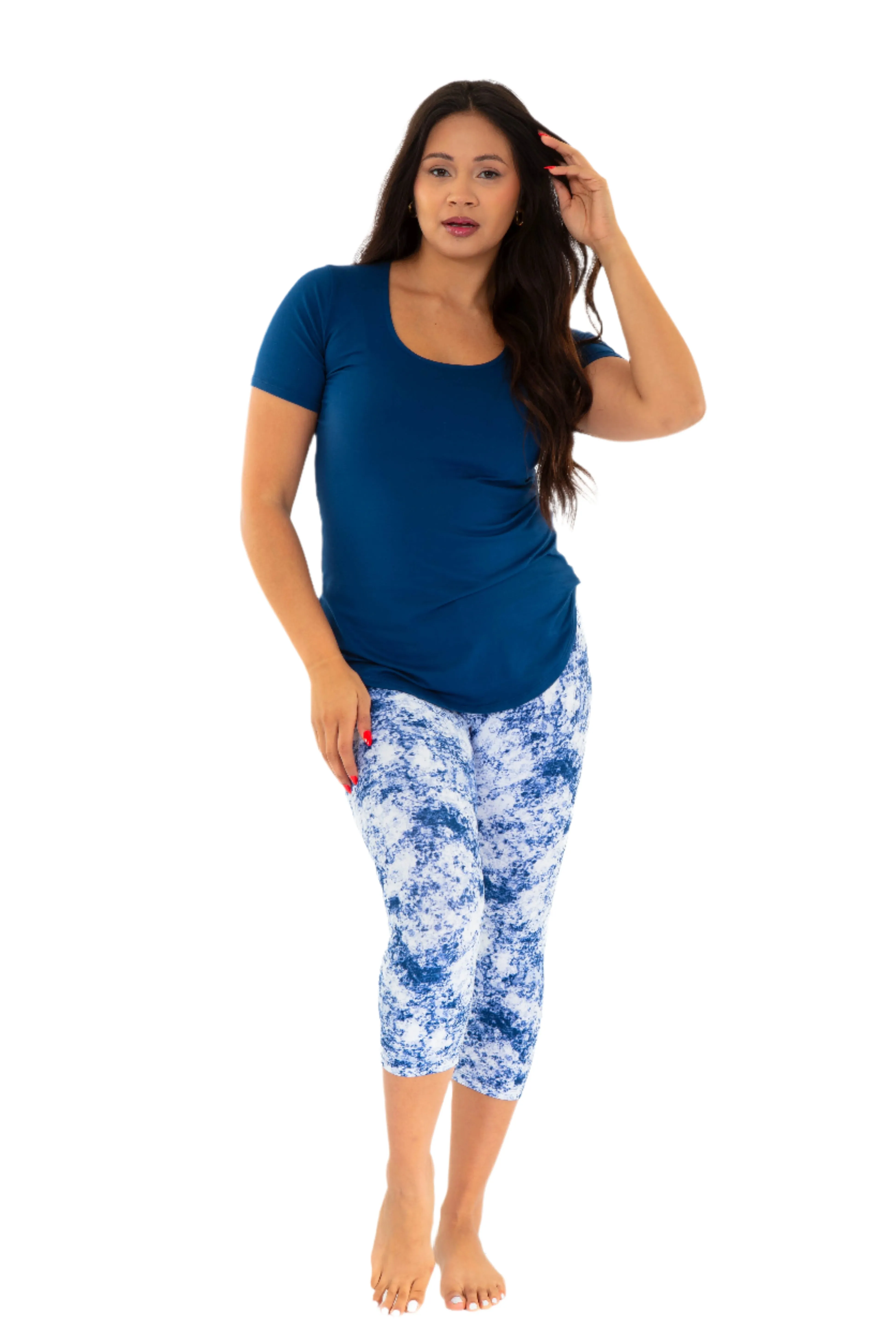 Soft Navy Dye - Capris sold by Just Cozy product image thumbnail 3
