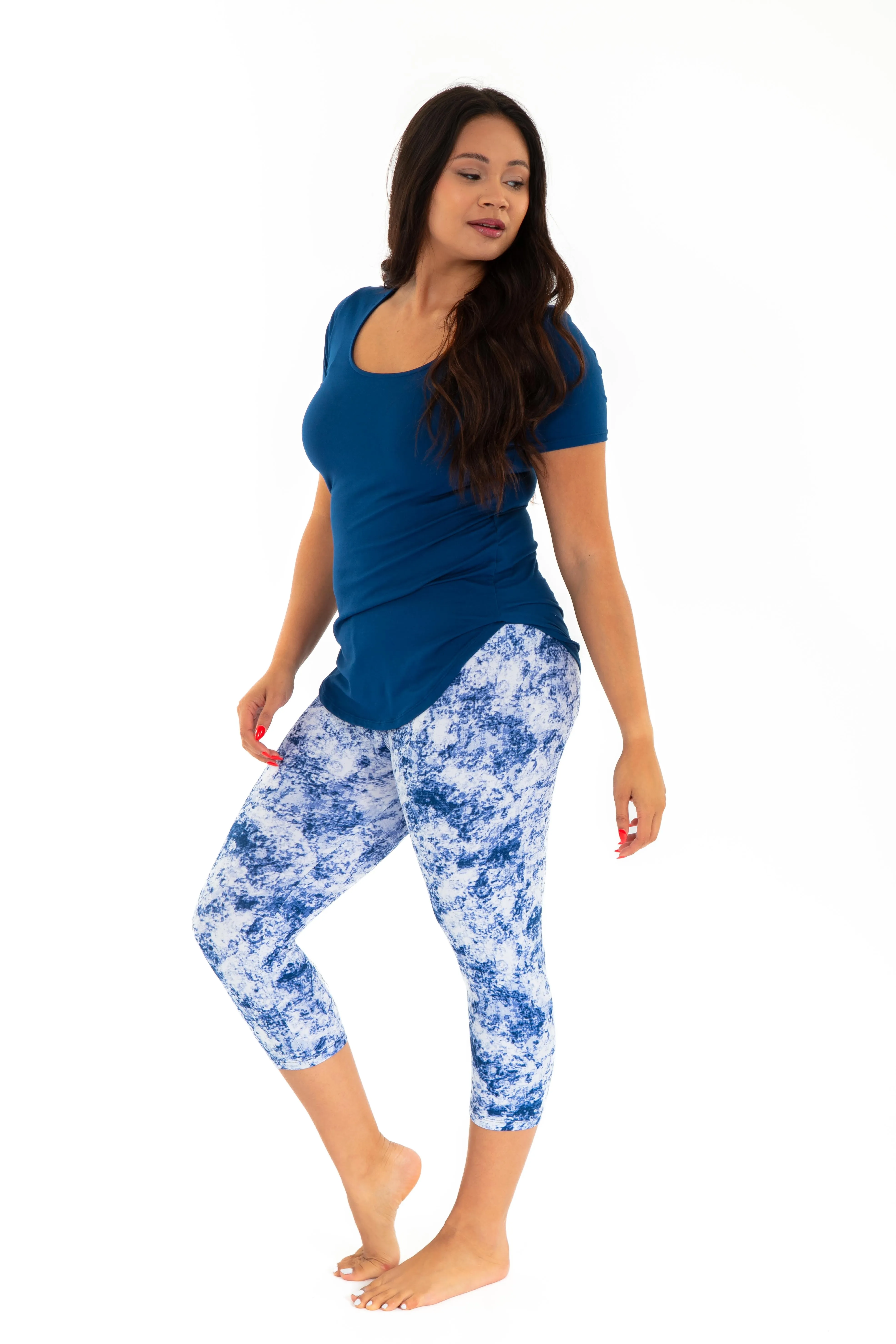 Soft Navy Dye - Capris sold by Just Cozy product image thumbnail 4