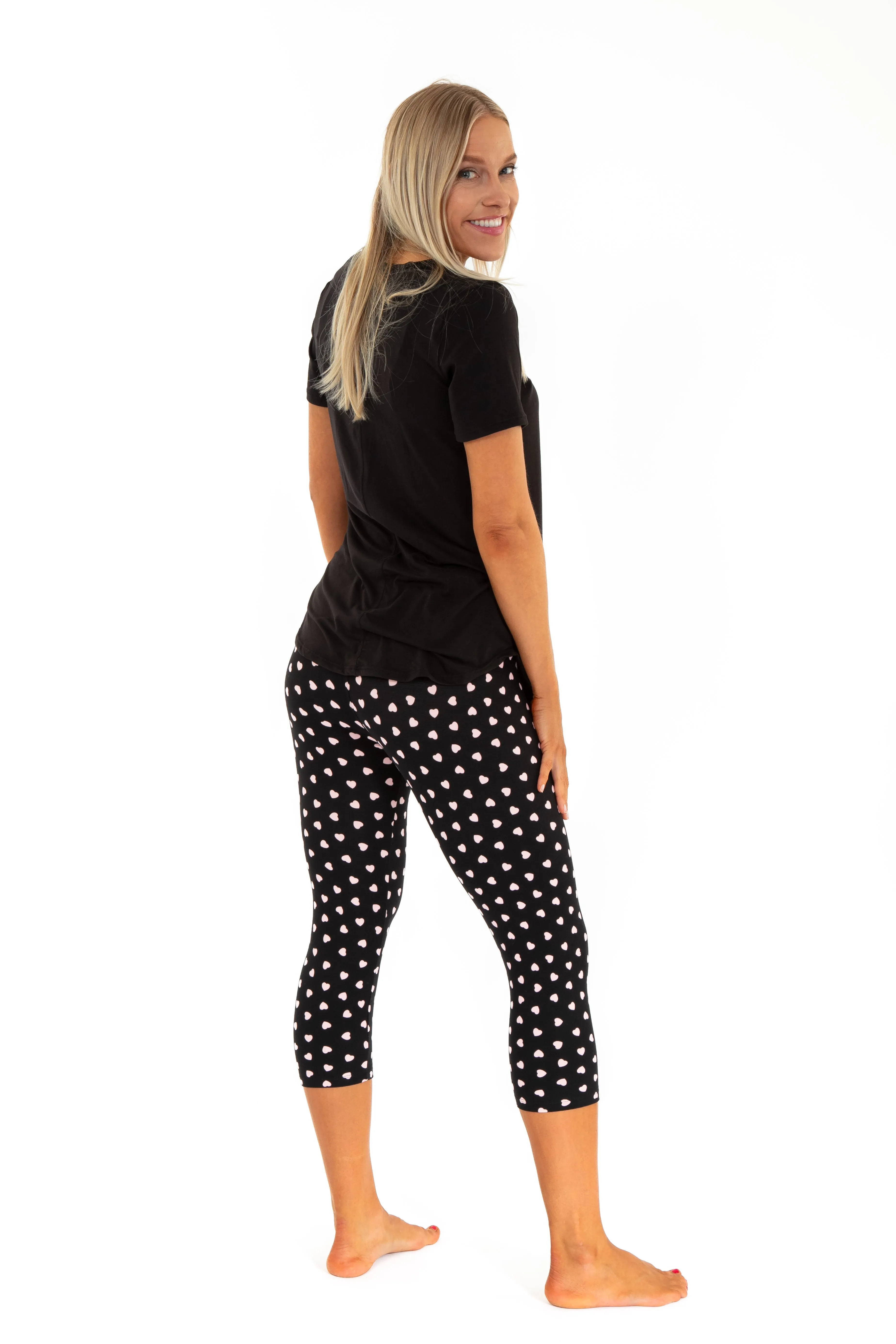 Heart Vibes - Capris sold by Just Cozy product image thumbnail 4