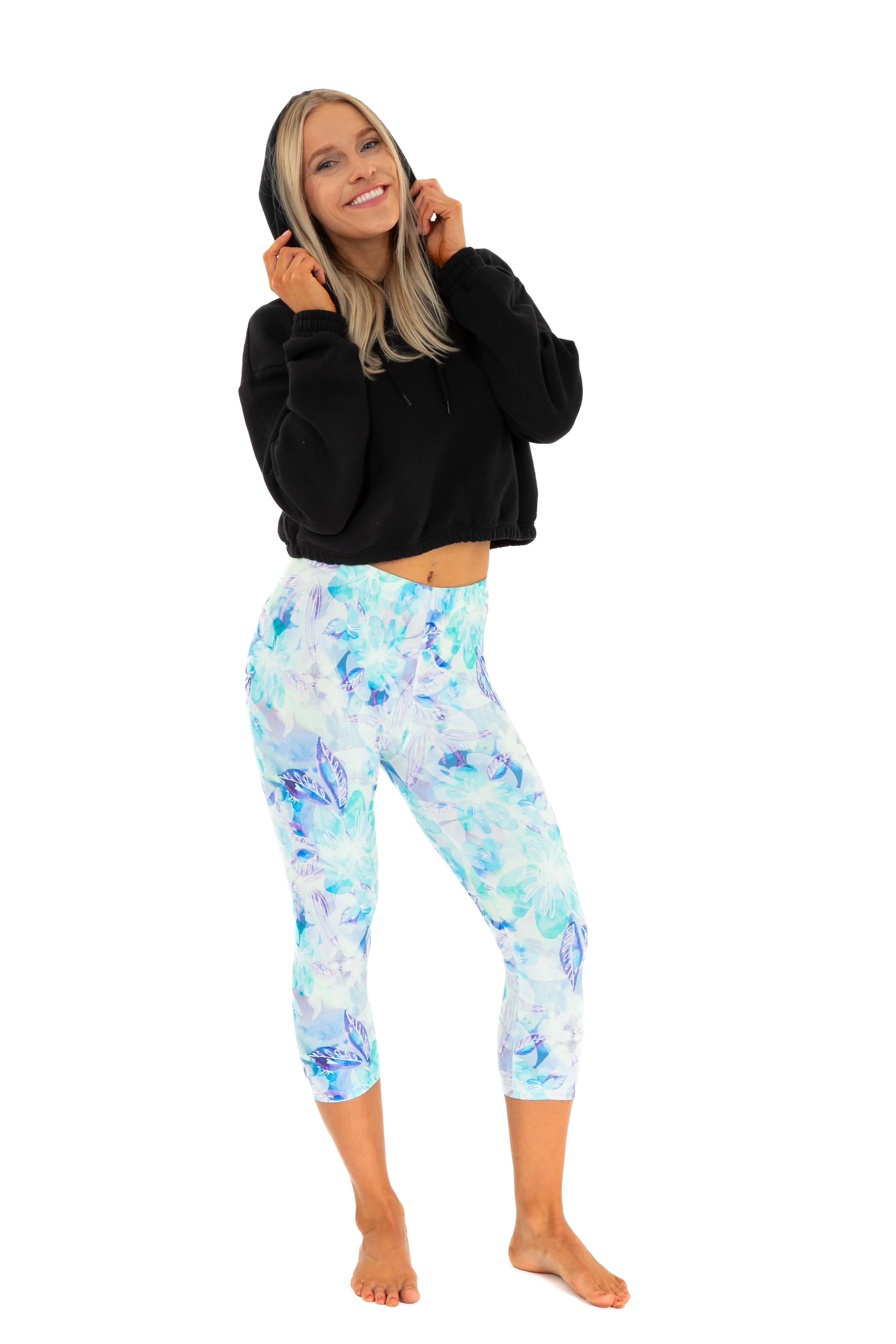 Bluish Jungle - Capris sold by Just Cozy product image thumbnail 2