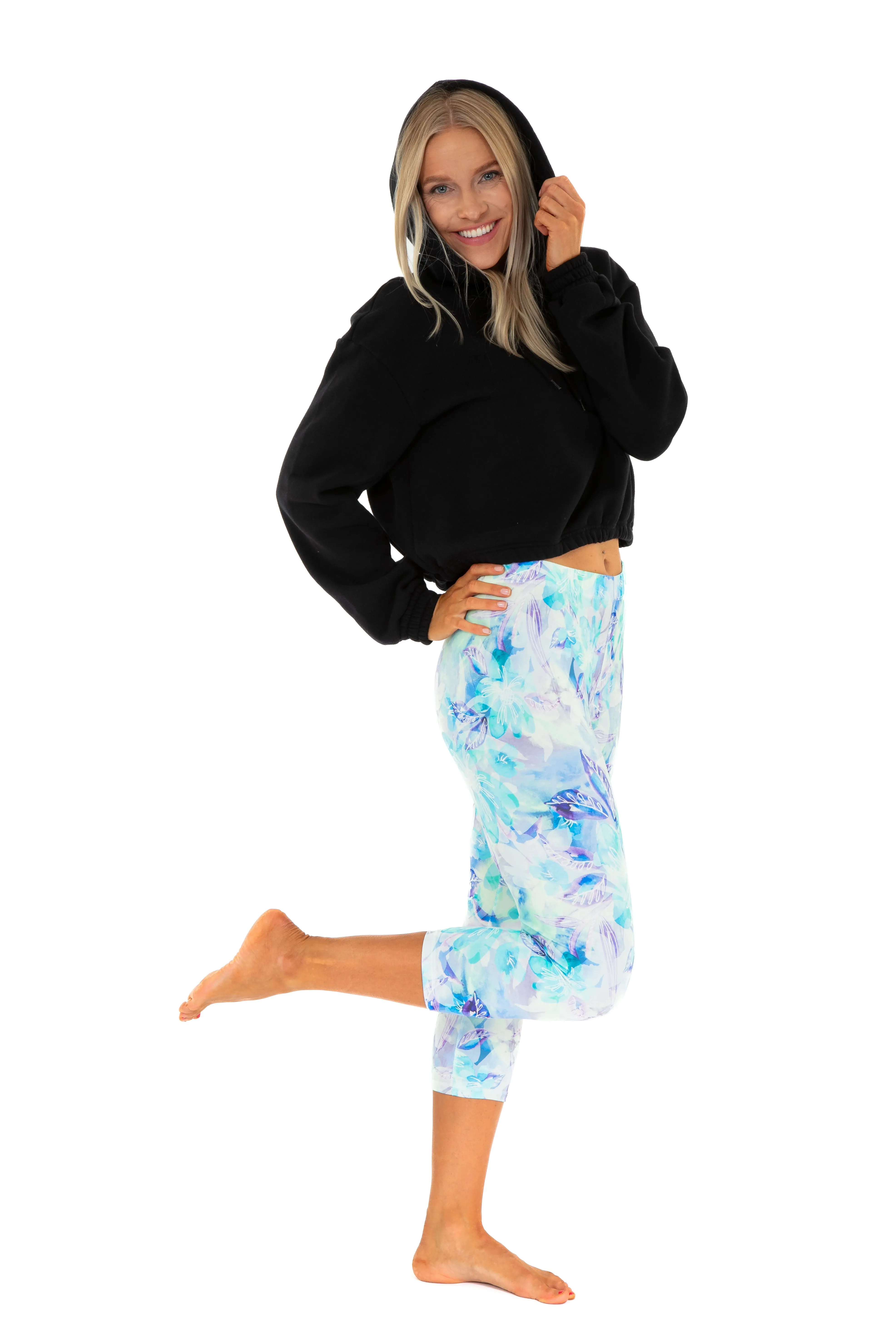Bluish Jungle - Capris sold by Just Cozy product image thumbnail 3