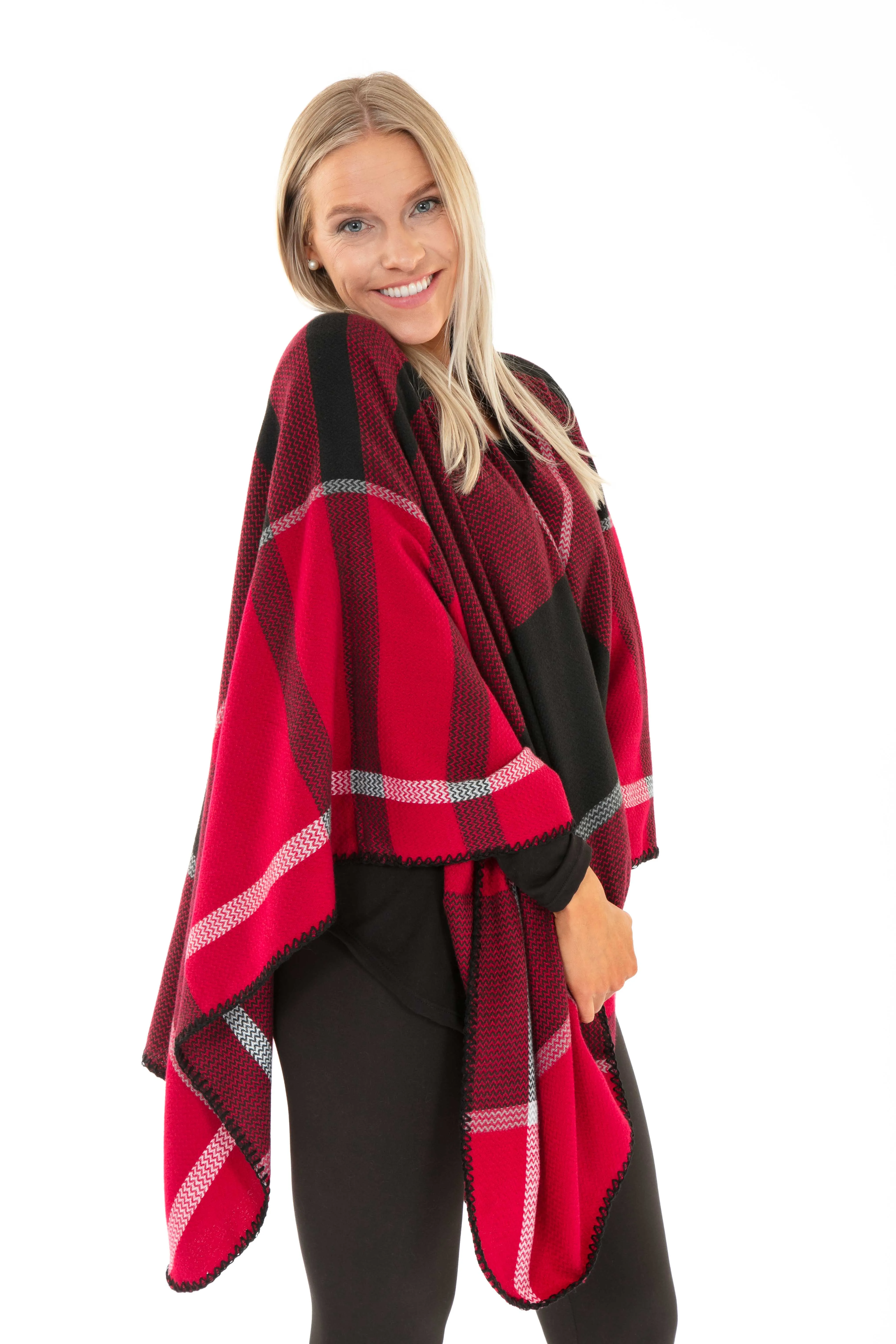 Rene - Poncho Scarf sold by Just Cozy