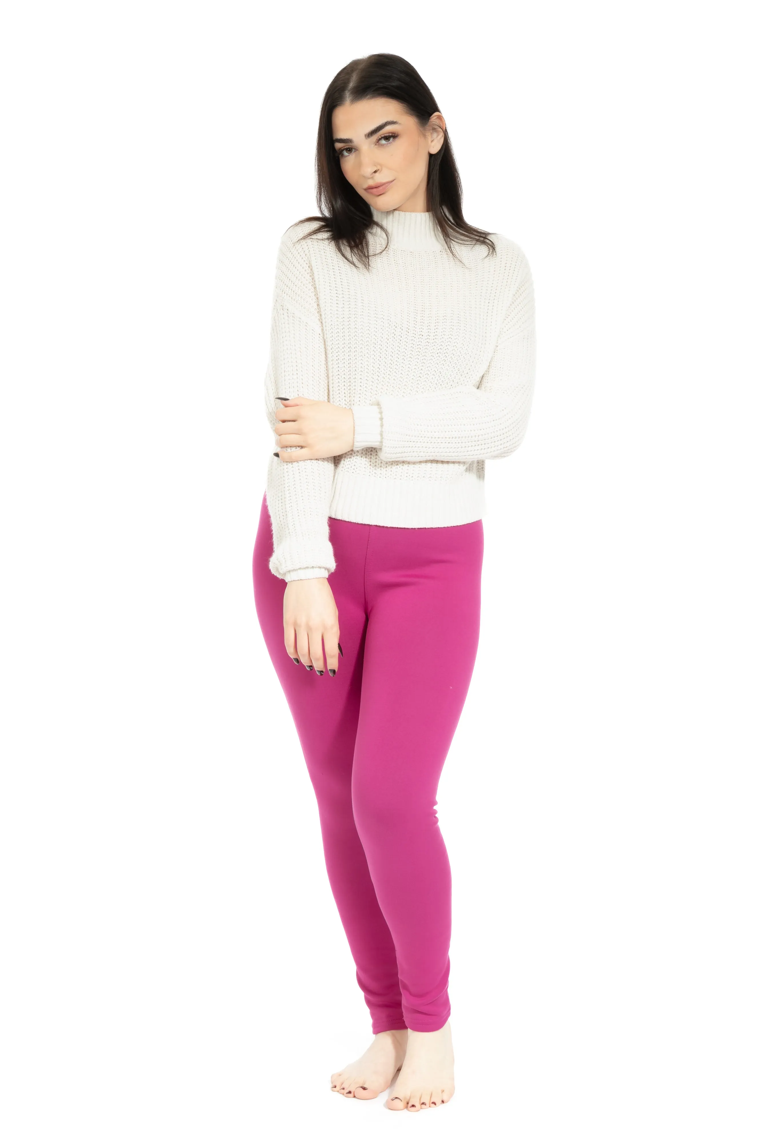 Magenta - Cozy Lined Leggings sold by Just Cozy product image thumbnail 4