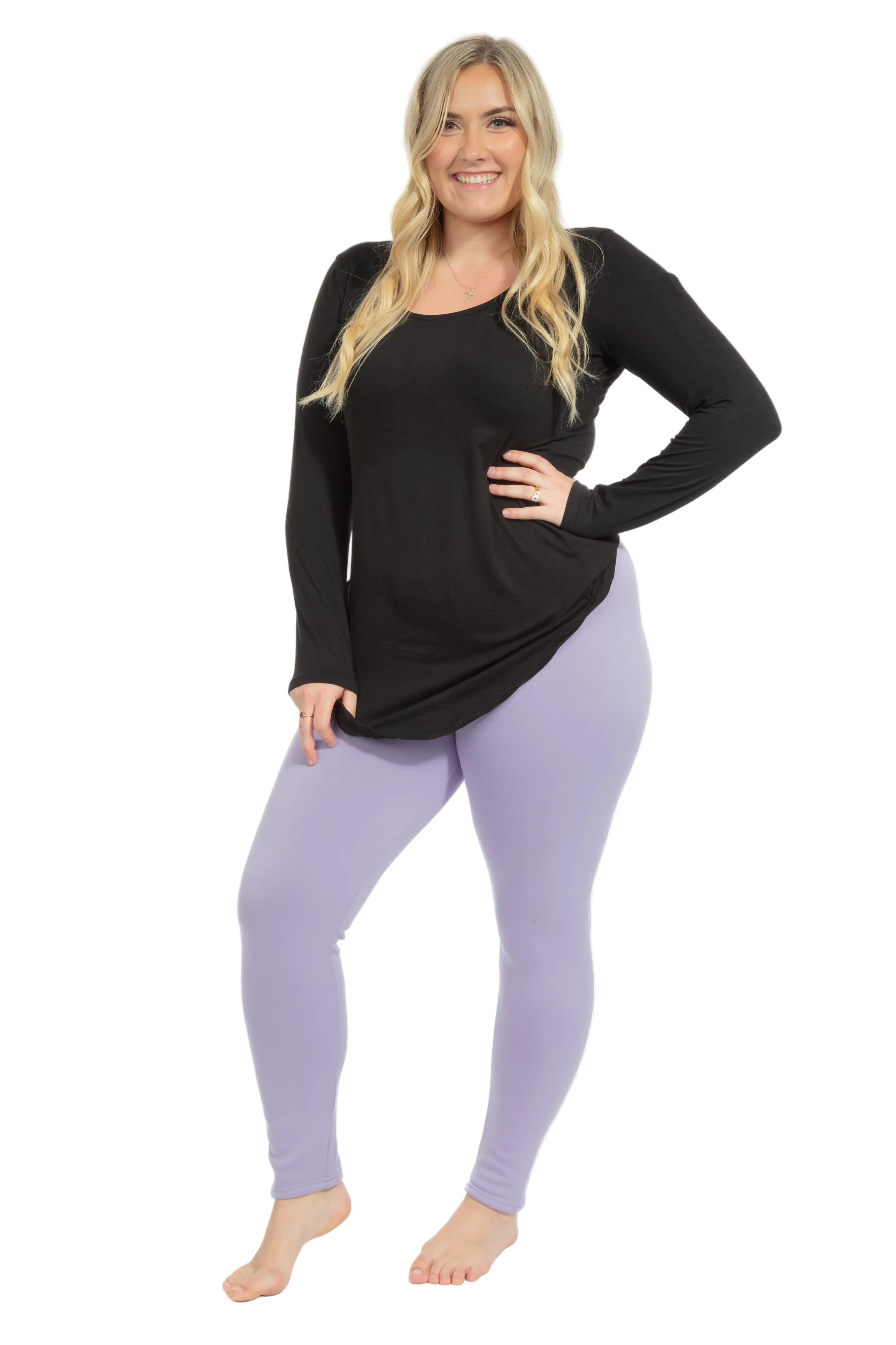 Lavender - Cozy Lined Leggings sold by Just Cozy product image thumbnail 2