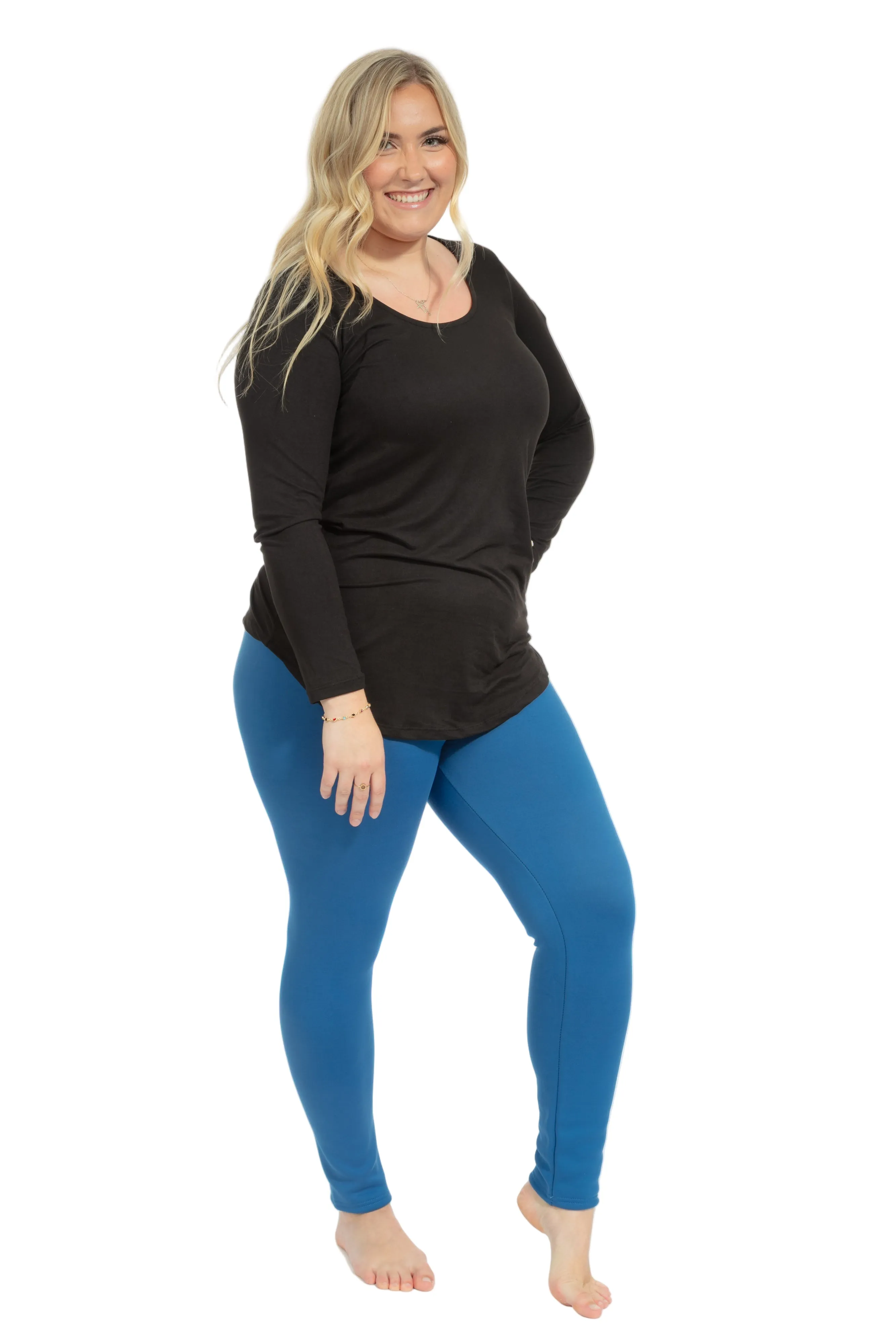 Royal Blue - Cozy Lined Leggings sold by Just Cozy product image thumbnail 3