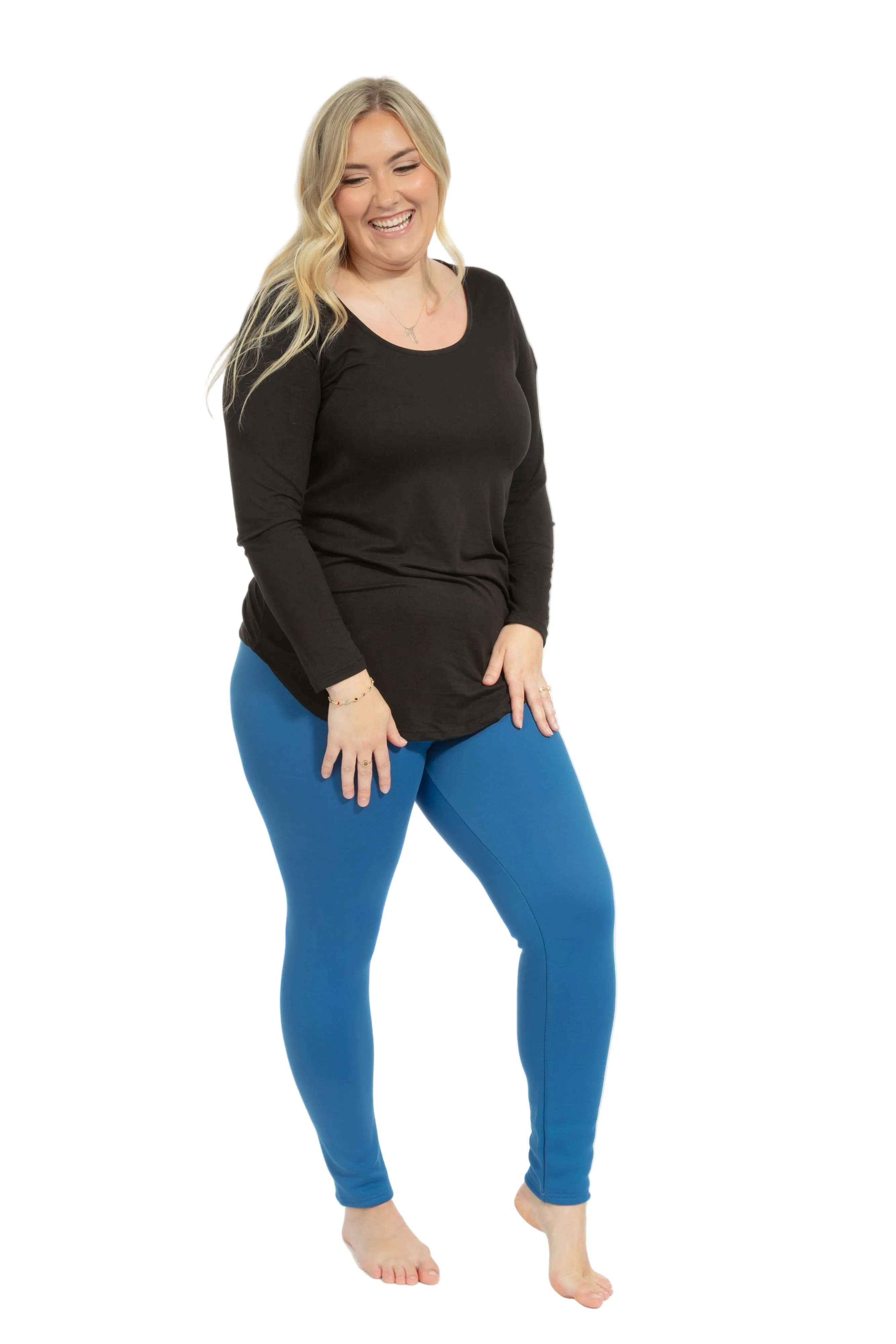 Royal Blue - Cozy Lined Leggings sold by Just Cozy product image thumbnail 2