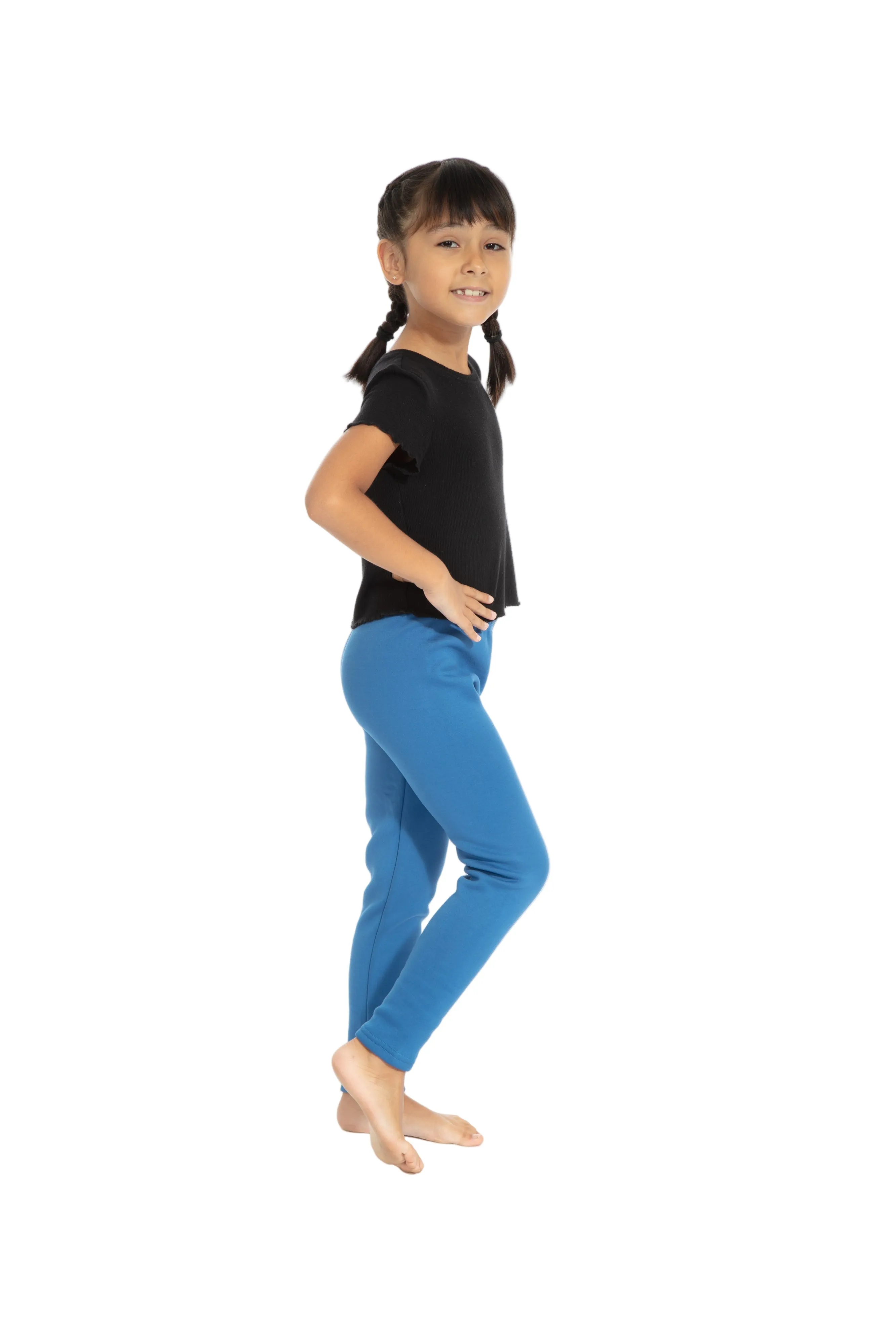 Royal Blue Kid's - Cozy Lined Leggings sold by Just Cozy product image thumbnail 2
