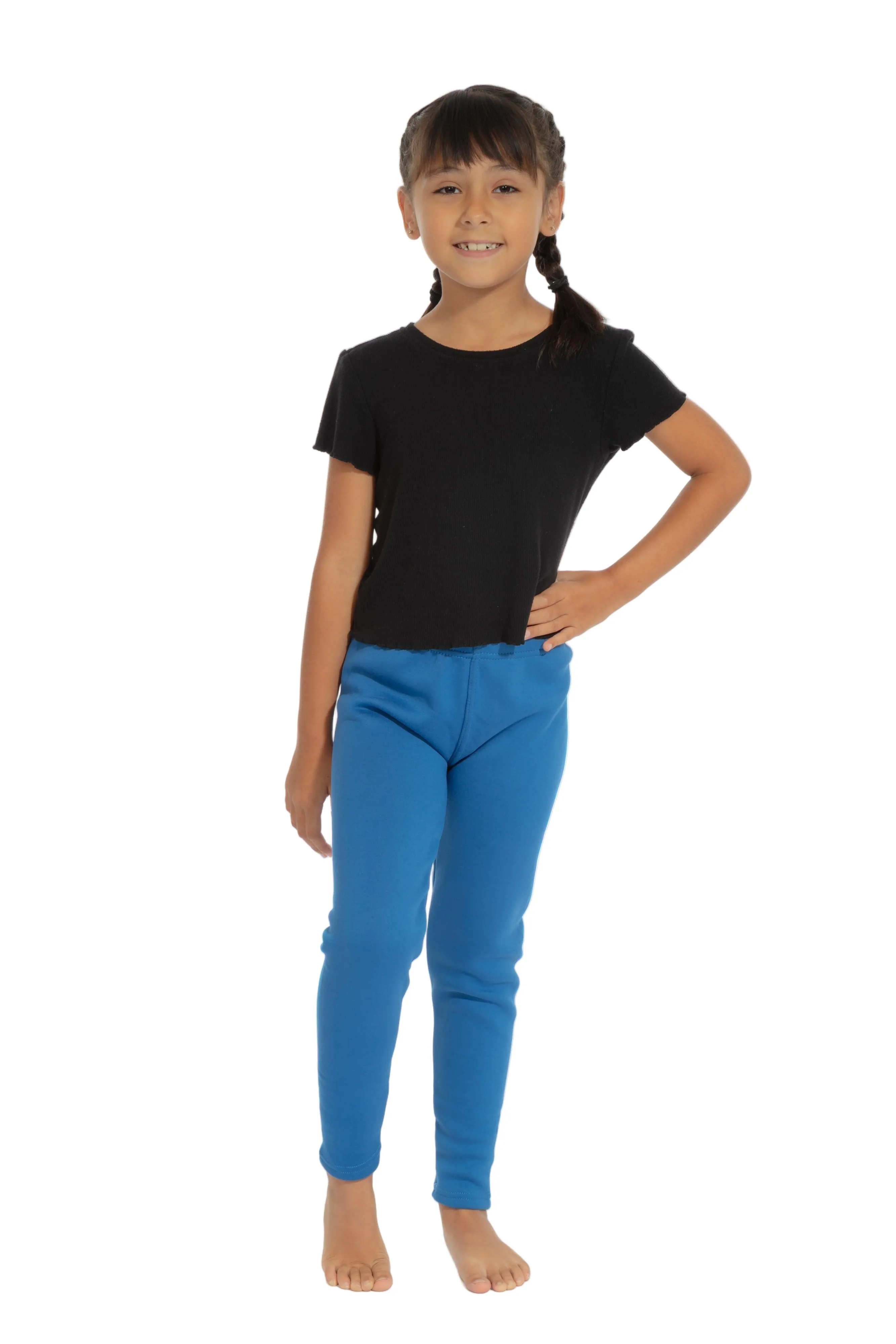 Royal Blue Kid's - Cozy Lined Leggings sold by Just Cozy product image thumbnail 3