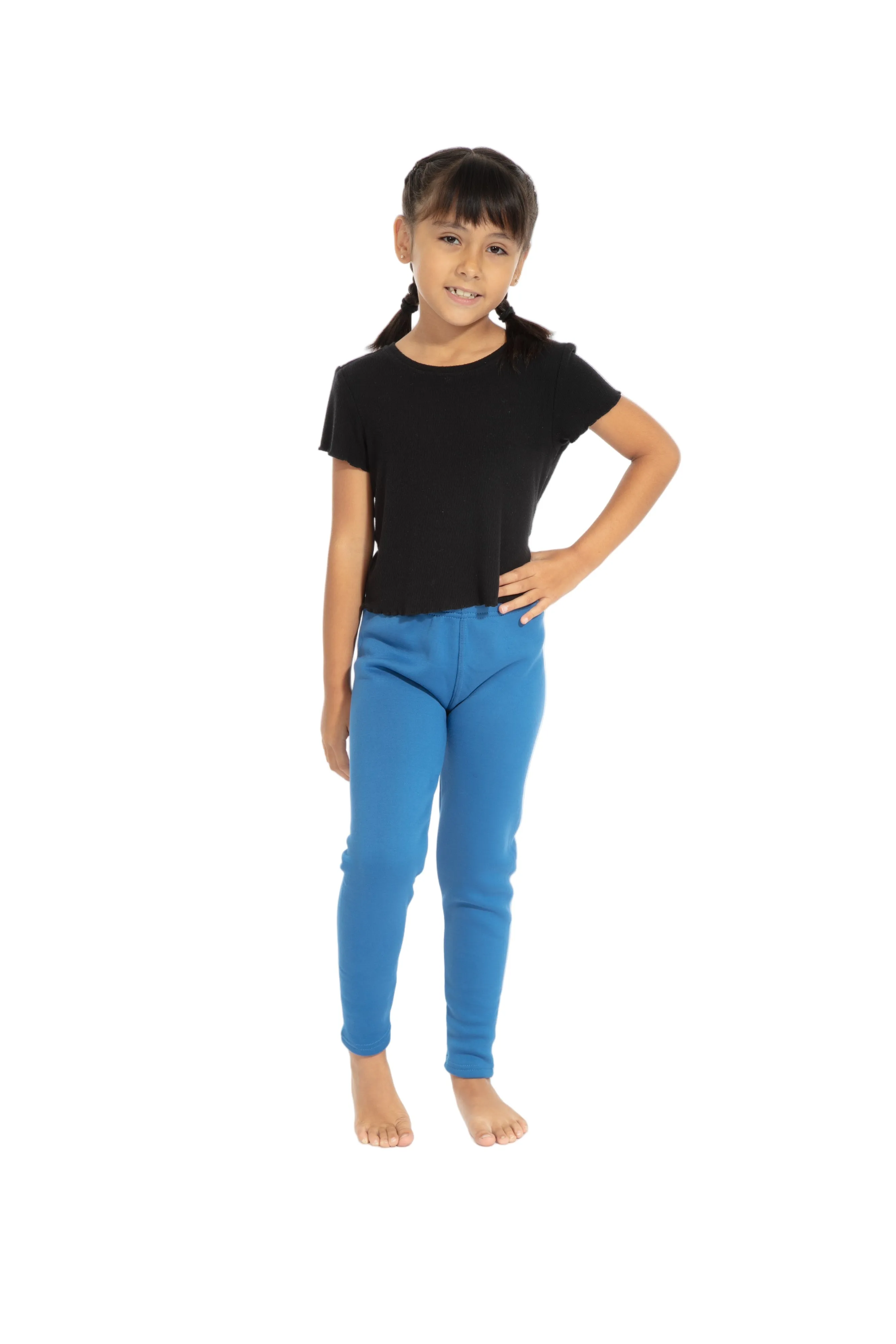 Royal Blue Kid's - Cozy Lined Leggings sold by Just Cozy product image thumbnail 4