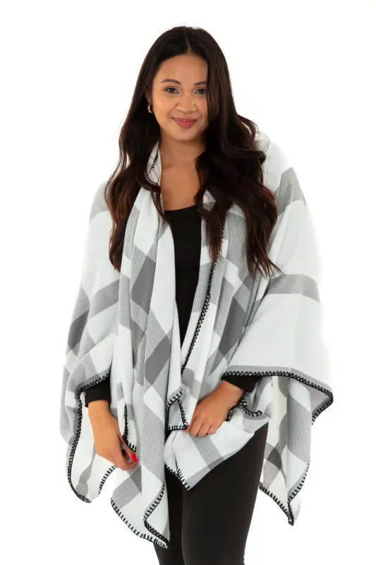 Ava - Poncho Scarf sold by Just Cozy