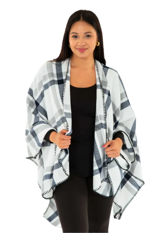 Mila - Poncho Scarf sold by Just Cozy