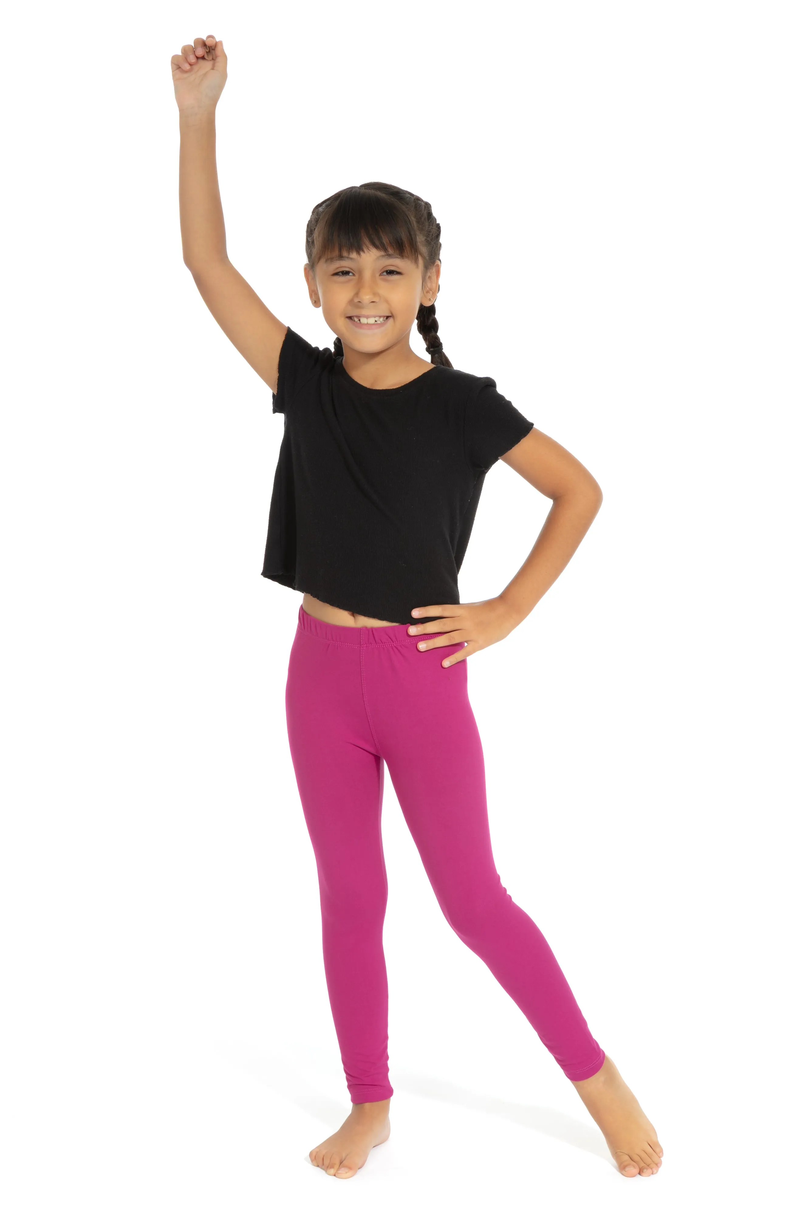 Magenta Kid's - All Season Leggings sold by Just Cozy product image thumbnail 3