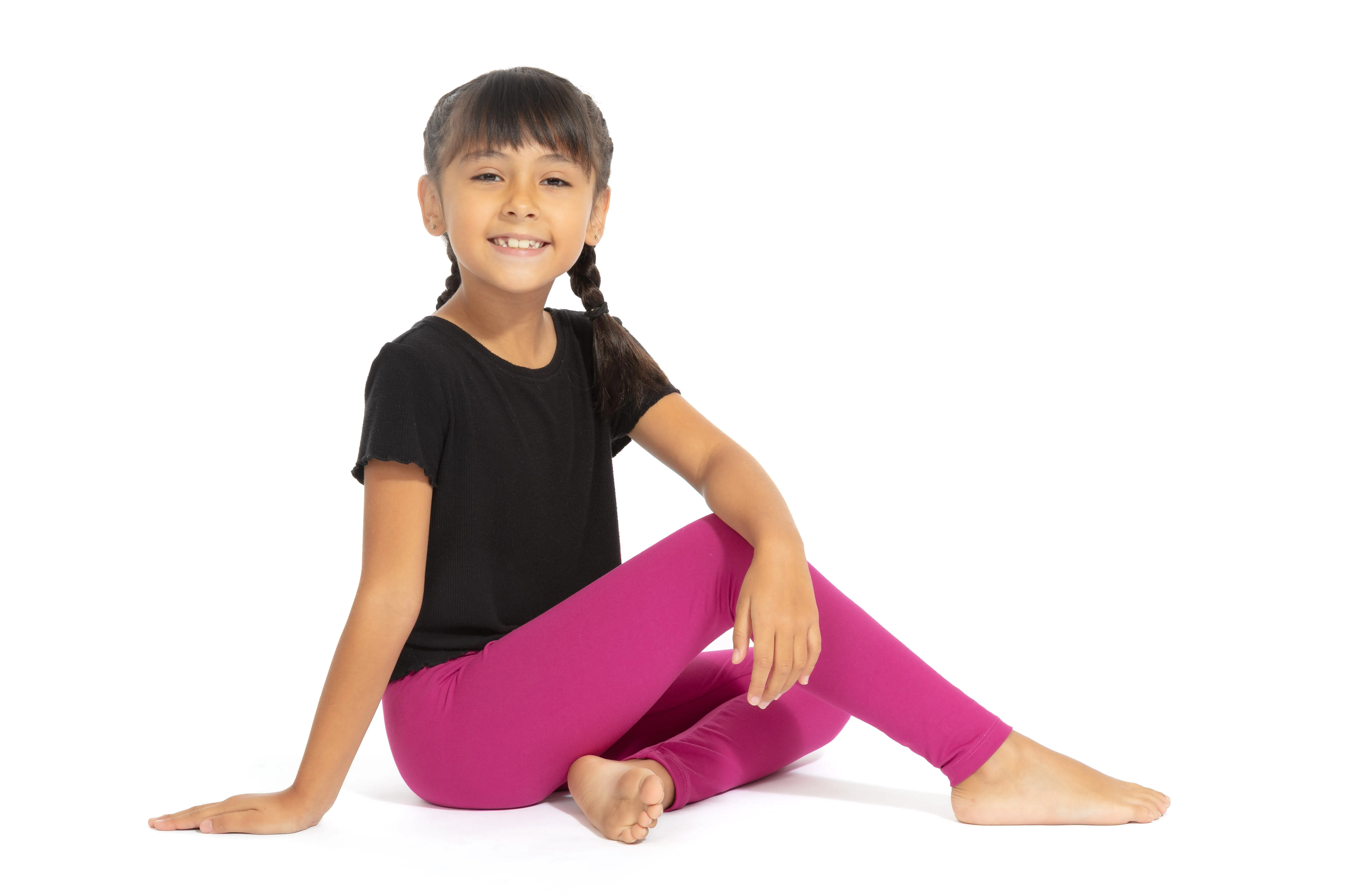 Magenta Kid's - All Season Leggings sold by Just Cozy product image thumbnail 5
