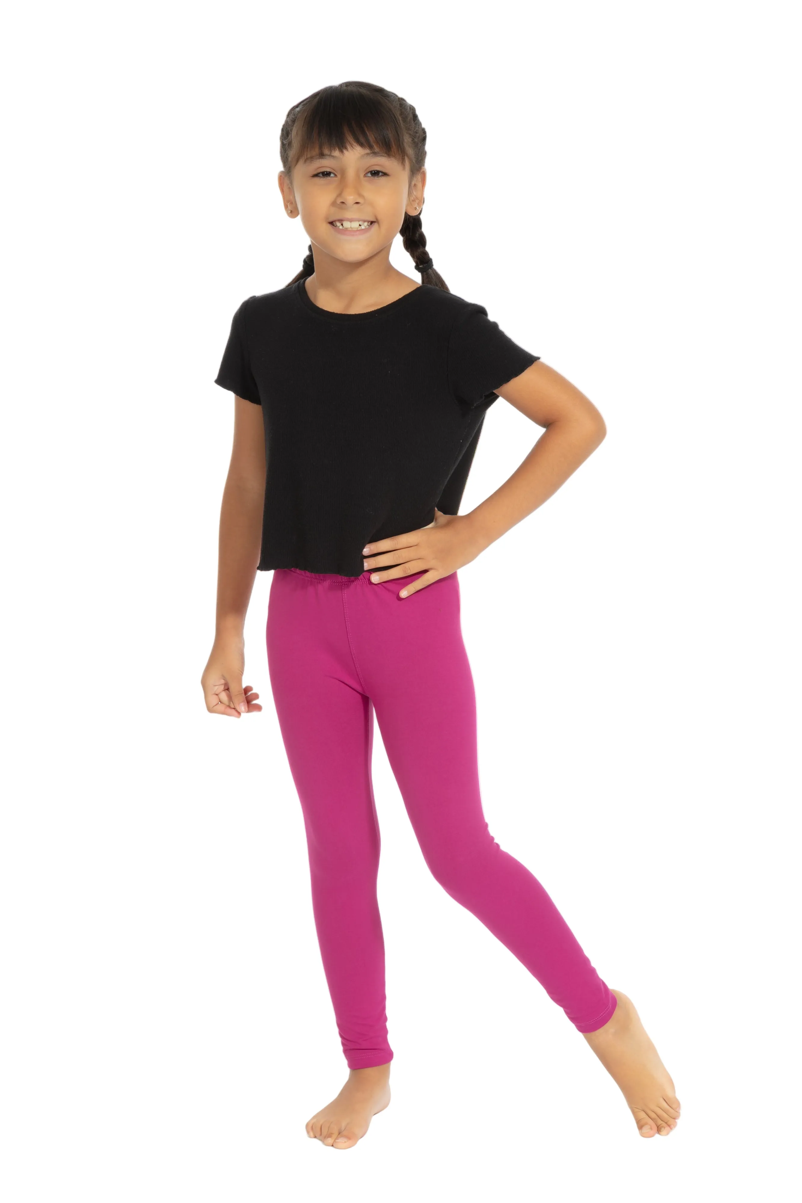 Magenta Kid's - All Season Leggings sold by Just Cozy product image thumbnail 2