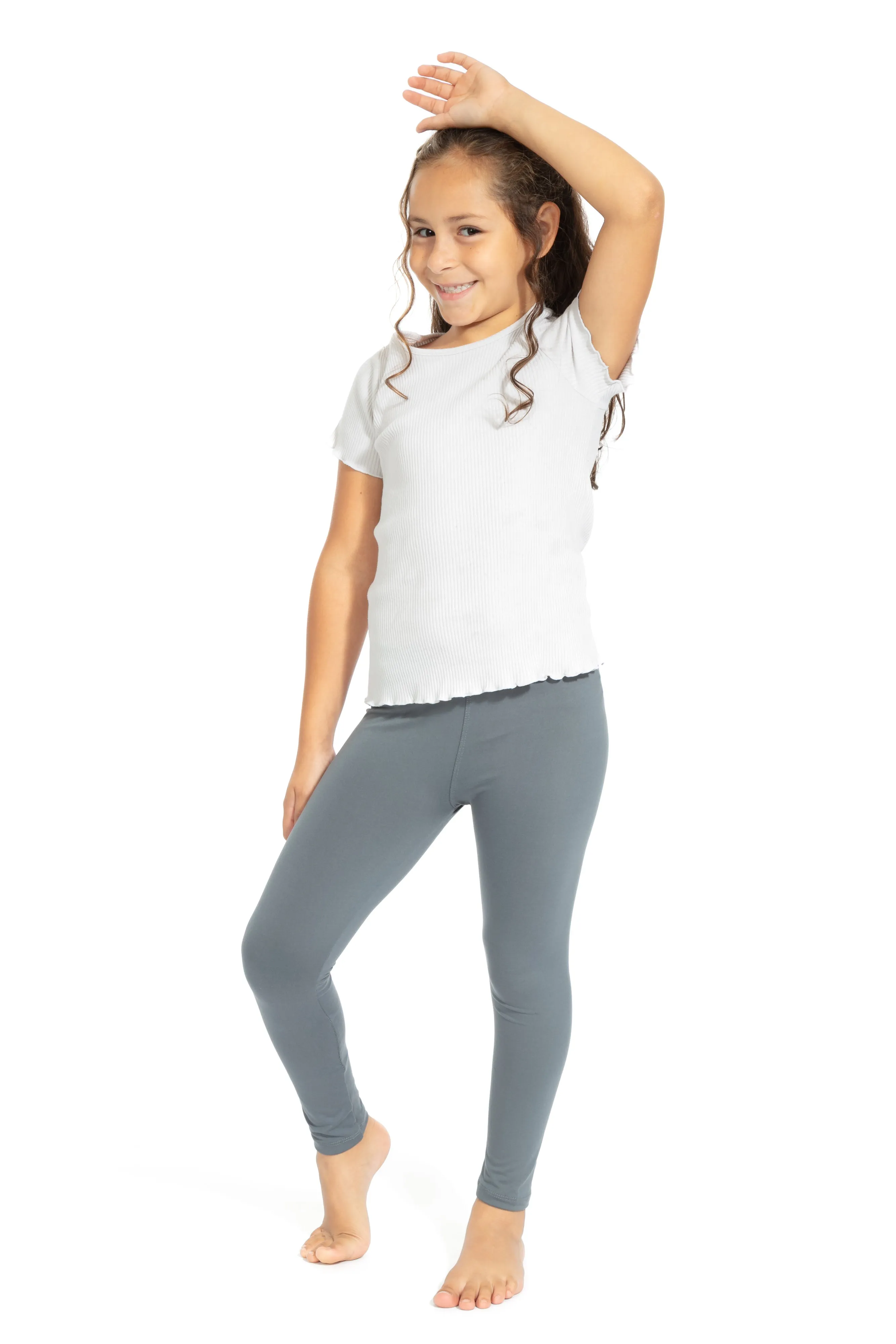 Gray Kid's - All Season Leggings sold by Just Cozy product image thumbnail 5