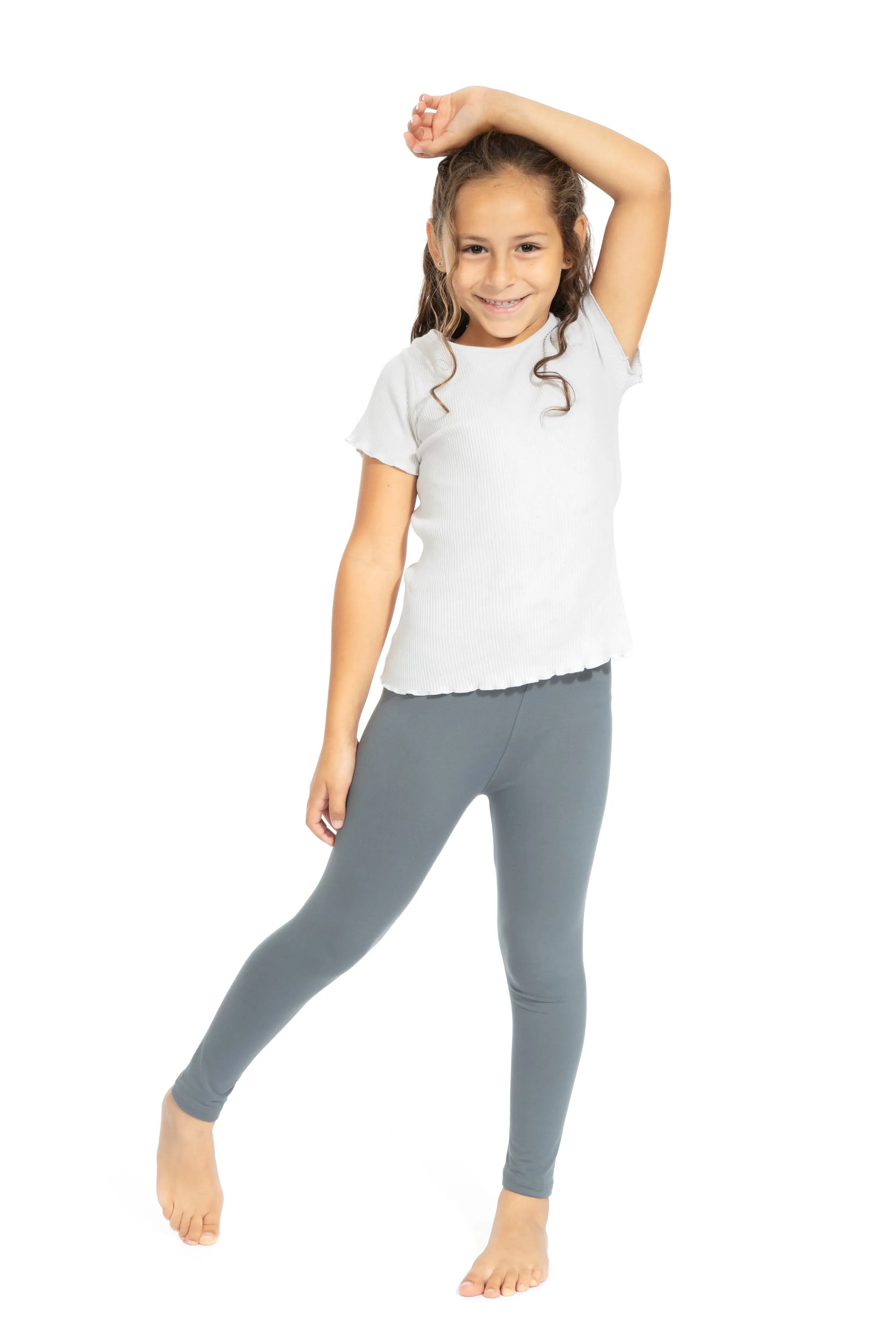 Gray Kid's - All Season Leggings sold by Just Cozy product image thumbnail 3