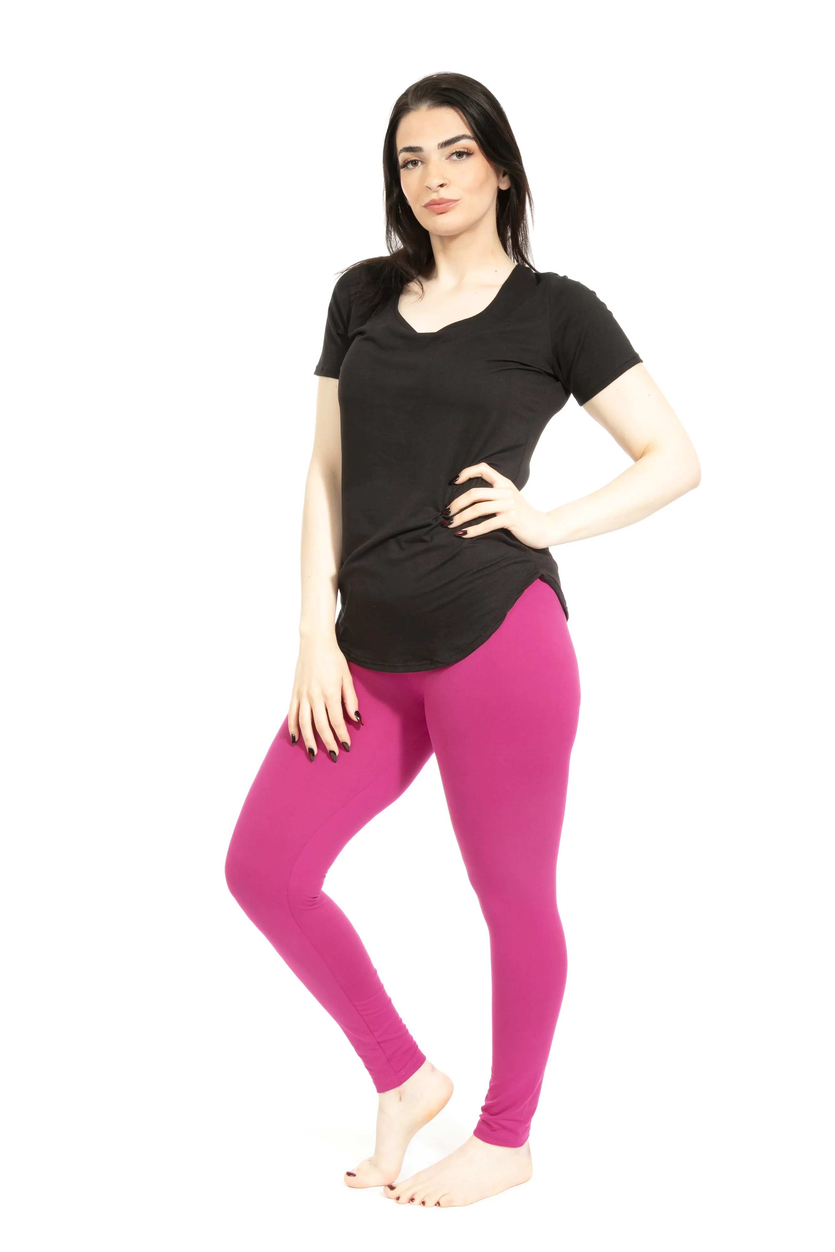 Magenta - All Season Leggings sold by Just Cozy product image thumbnail 3
