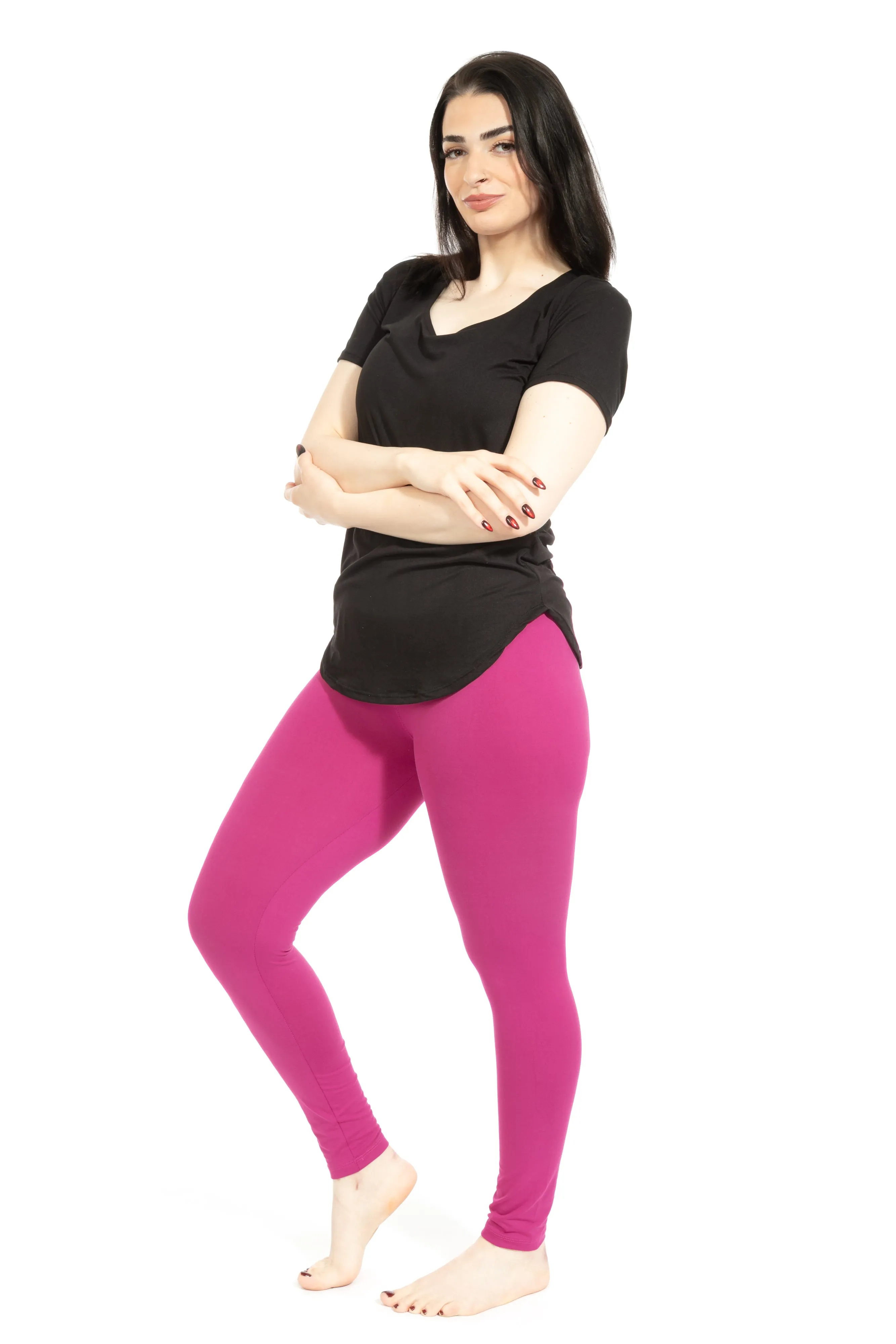 Magenta - All Season Leggings sold by Just Cozy product image thumbnail 4