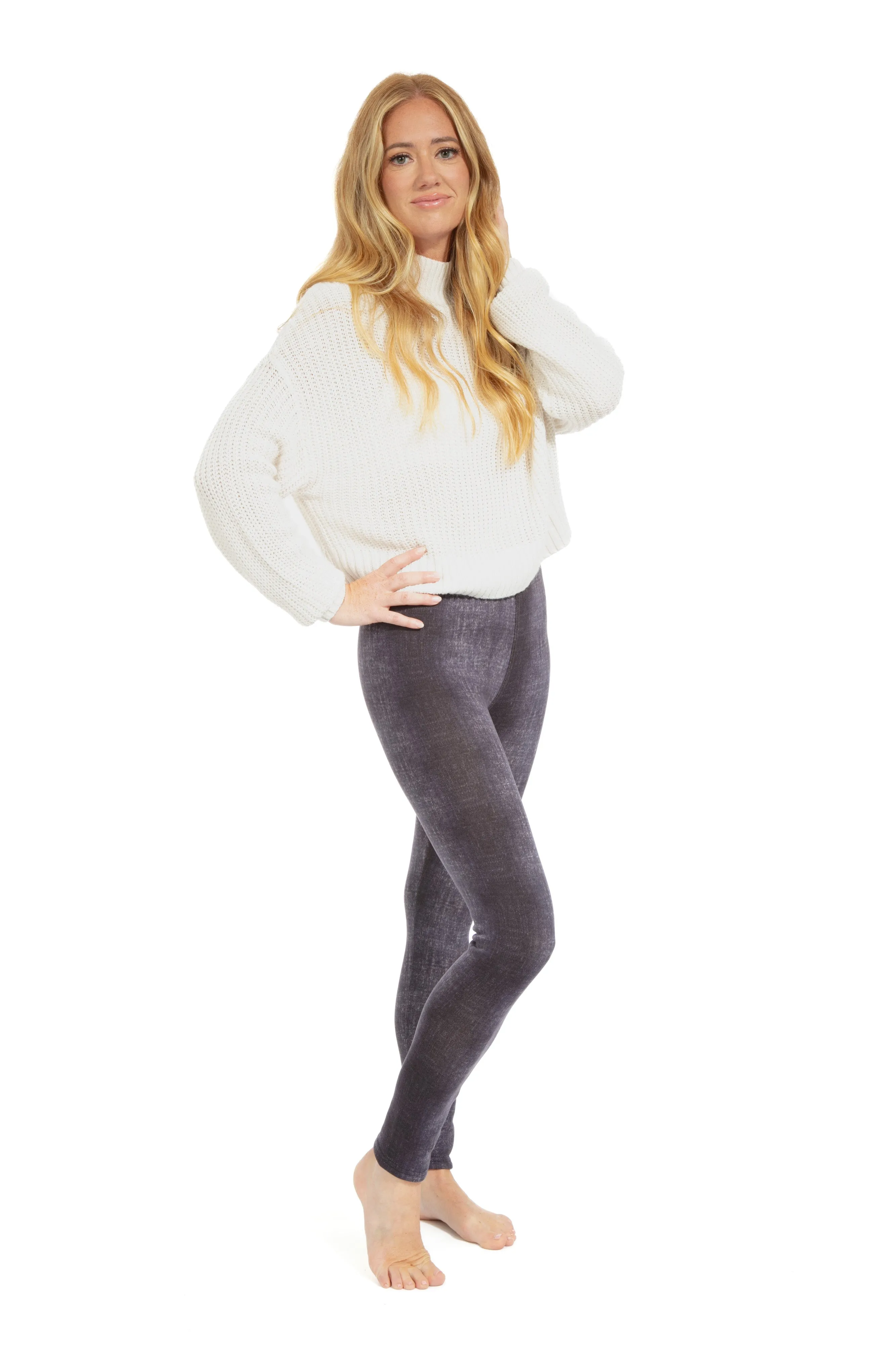 Violet Dye - Cozy Lined Leggings sold by Just Cozy product image thumbnail 5