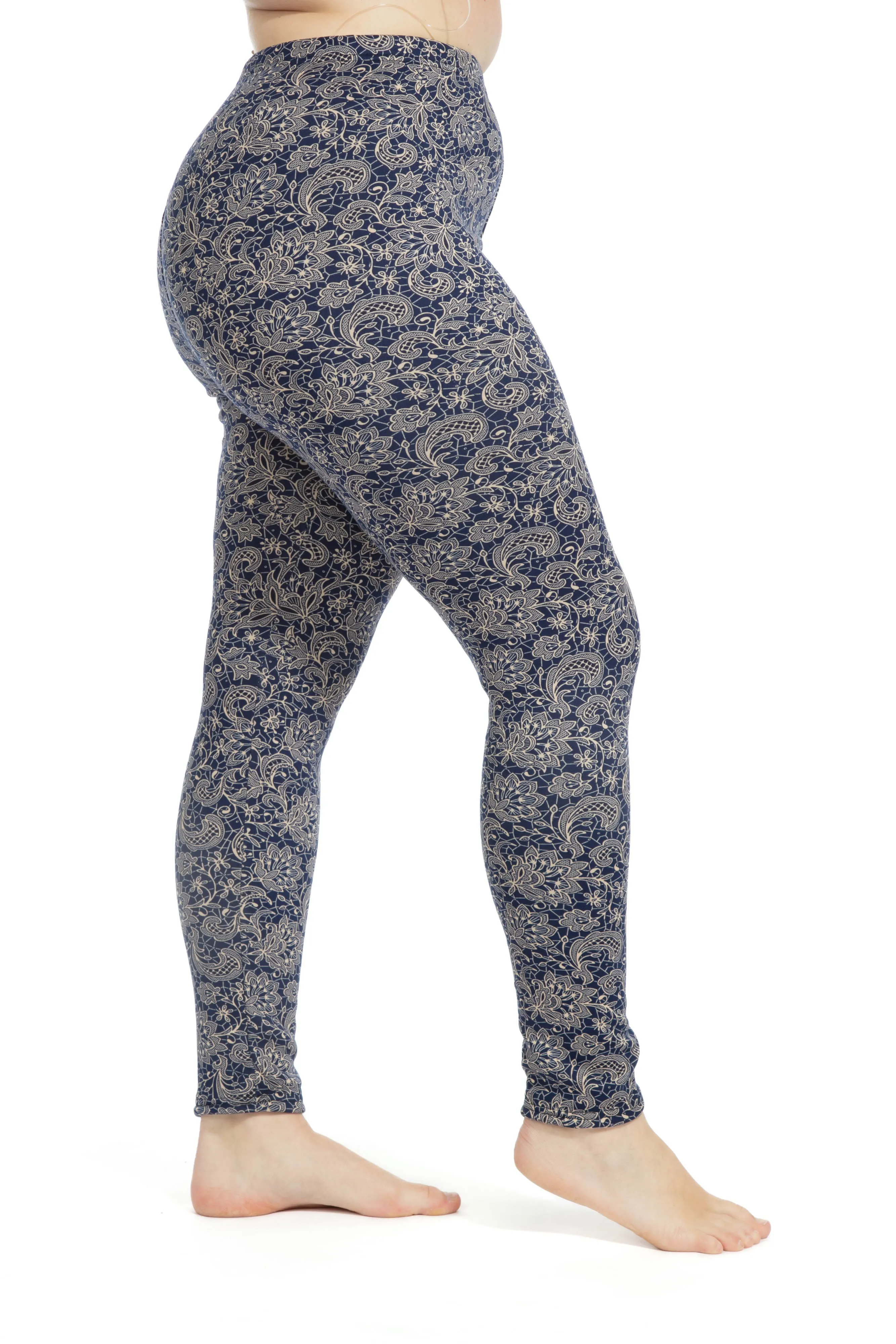 Shiny Flowers - Cozy Lined Leggings sold by Just Cozy