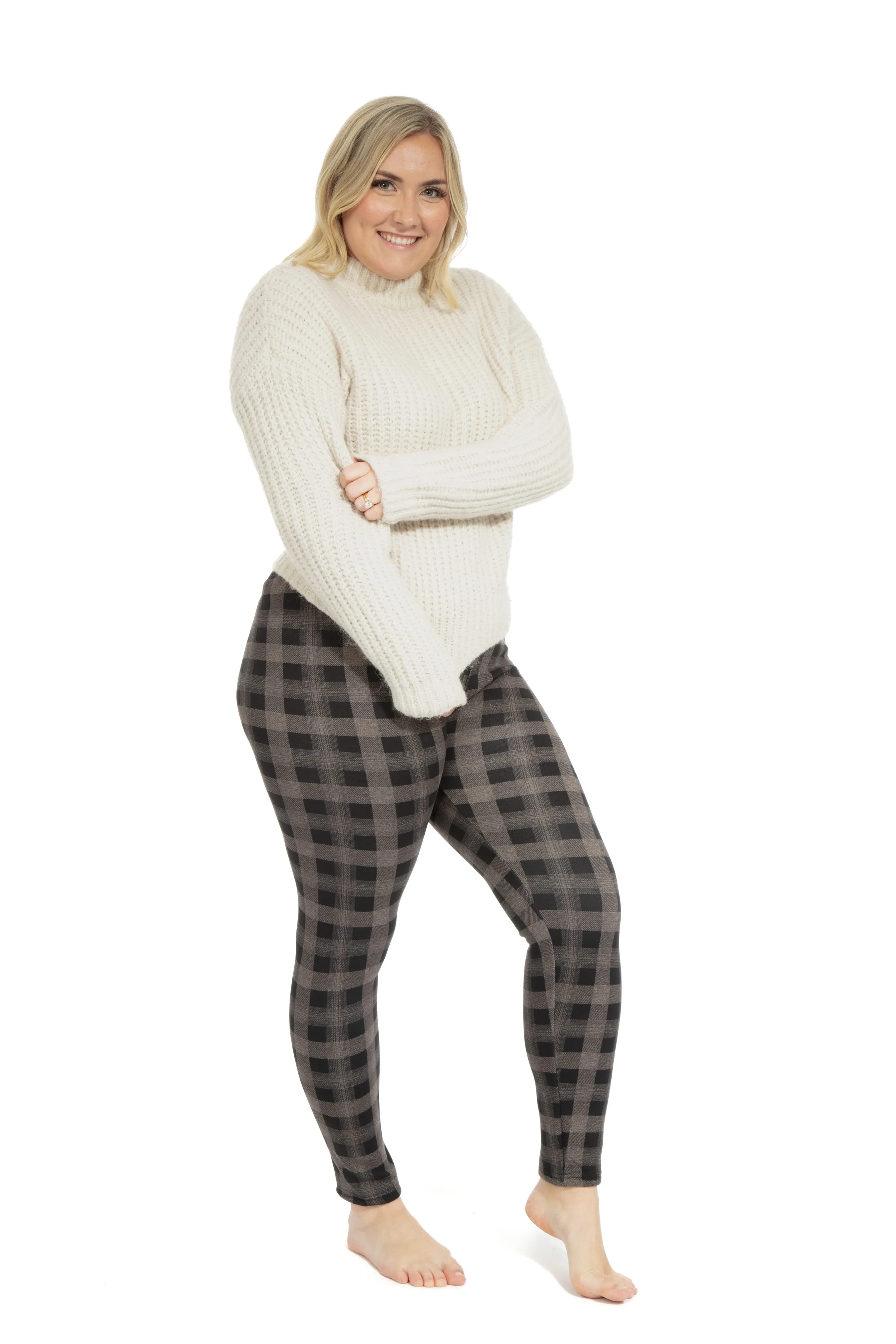 Irish Squares - Cozy Lined Leggings sold by Just Cozy product image thumbnail 2