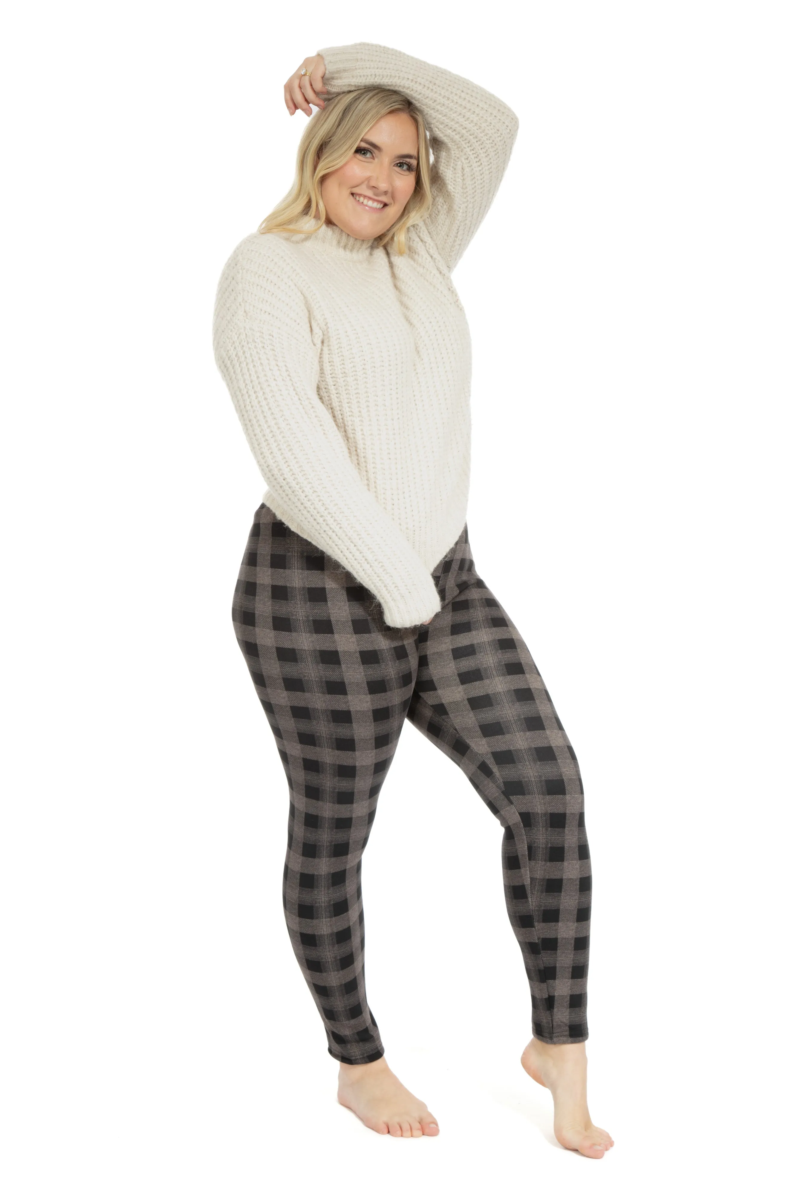 Irish Squares - Cozy Lined Leggings sold by Just Cozy product image thumbnail 4